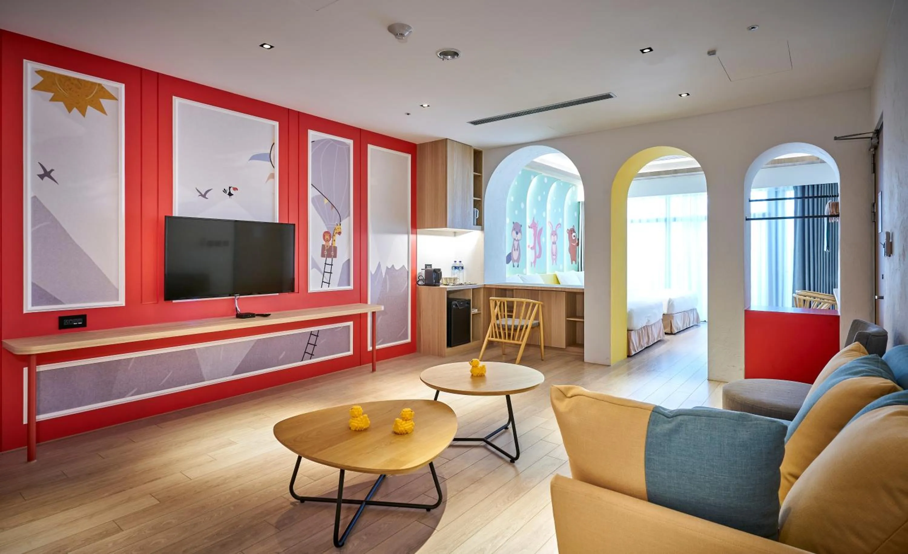 Living room in The Brick Hotel