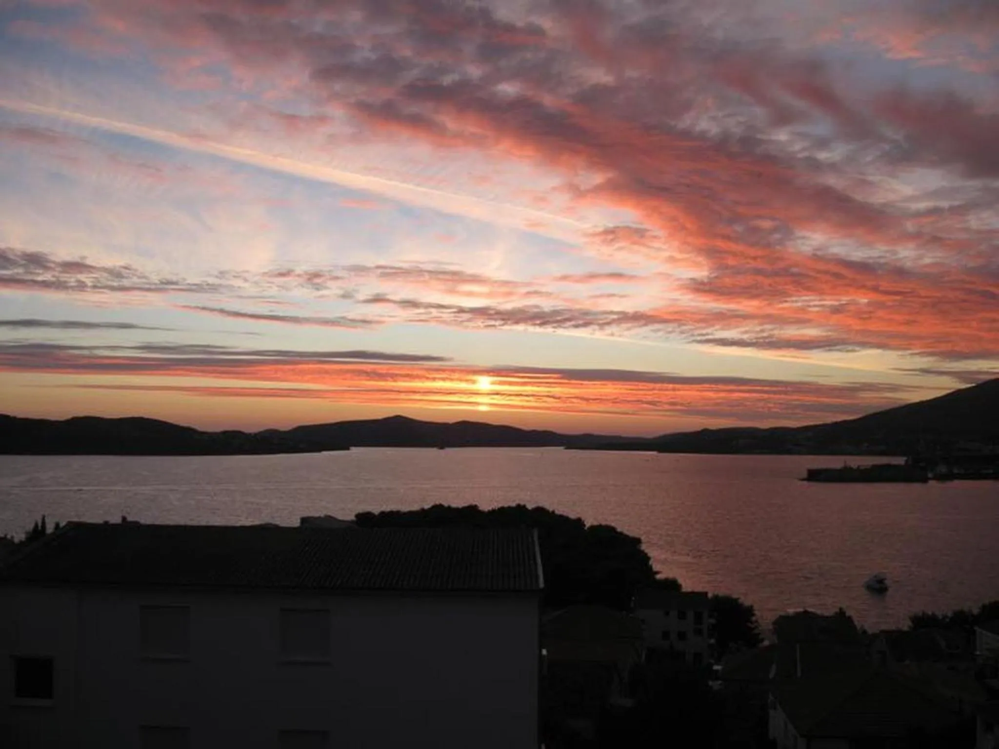 View (from property/room) in Apartment for two persons with sea view in Trogir near the beach