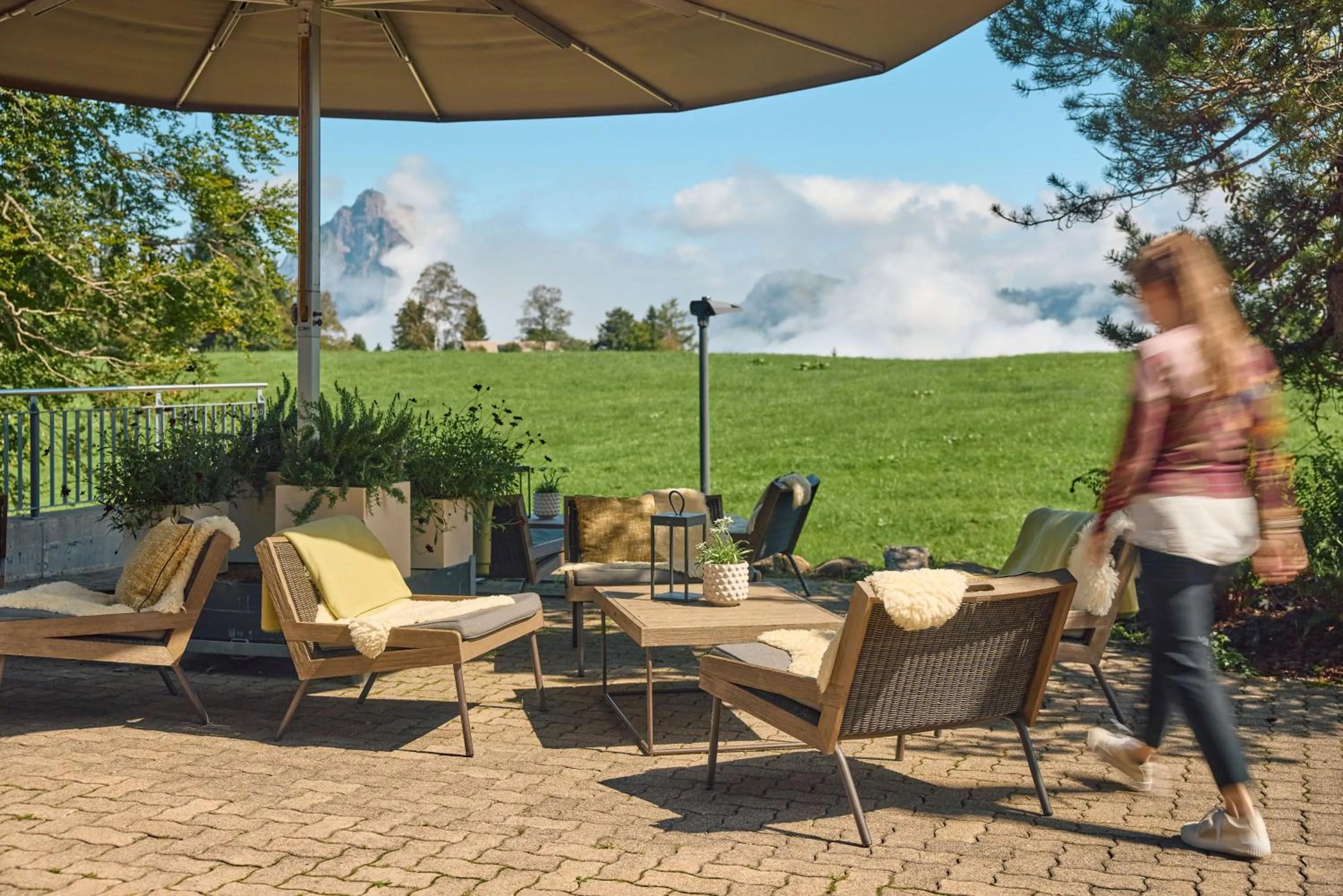 Seating area in Wellness Hotel Stoos