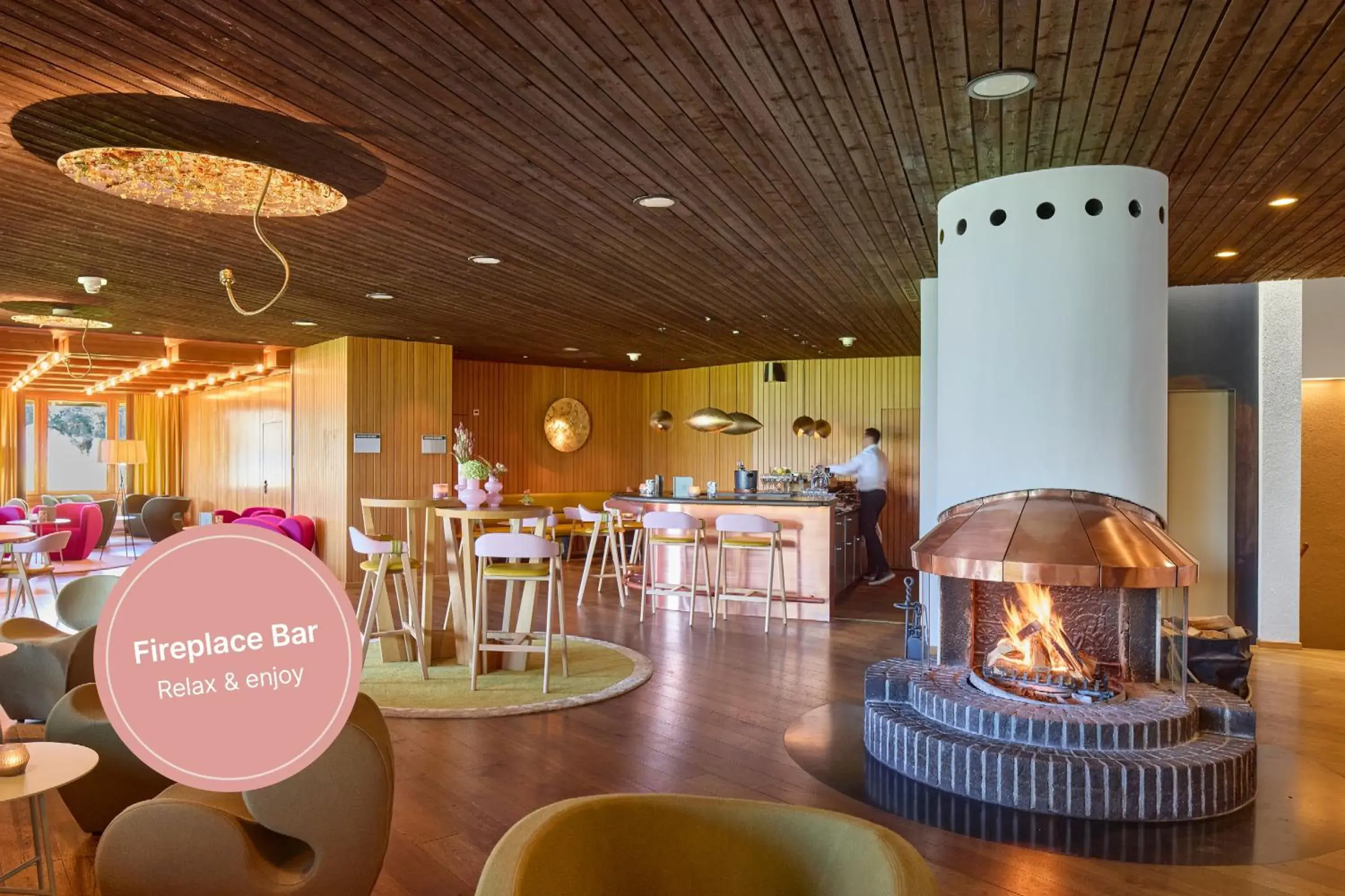 Lounge or bar in Wellness Hotel Stoos Lounge or bar in Wellness Hotel Stoos