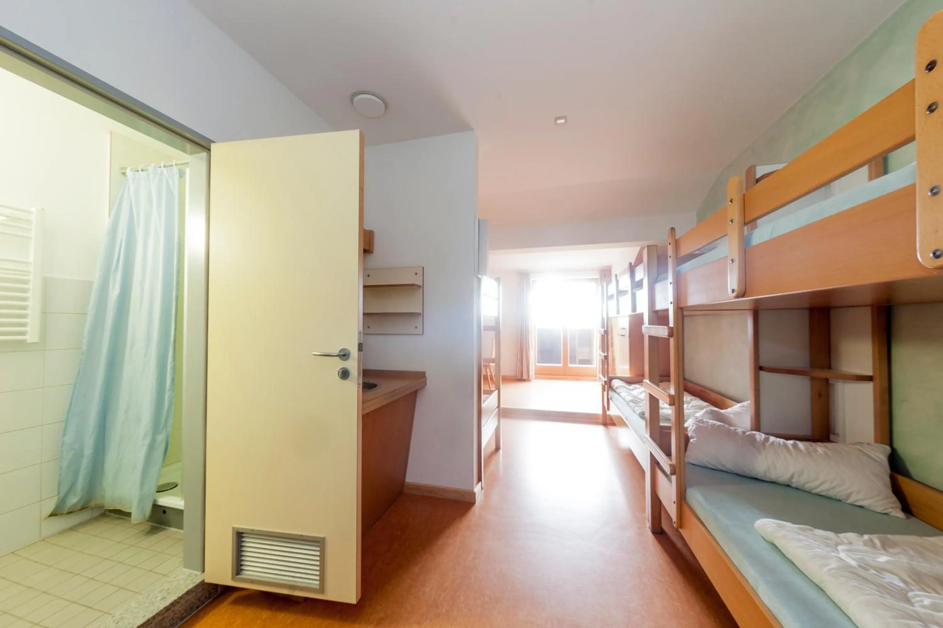 Single Bed in Male Dormitory Room in Jugendherberge Berchtesgaden