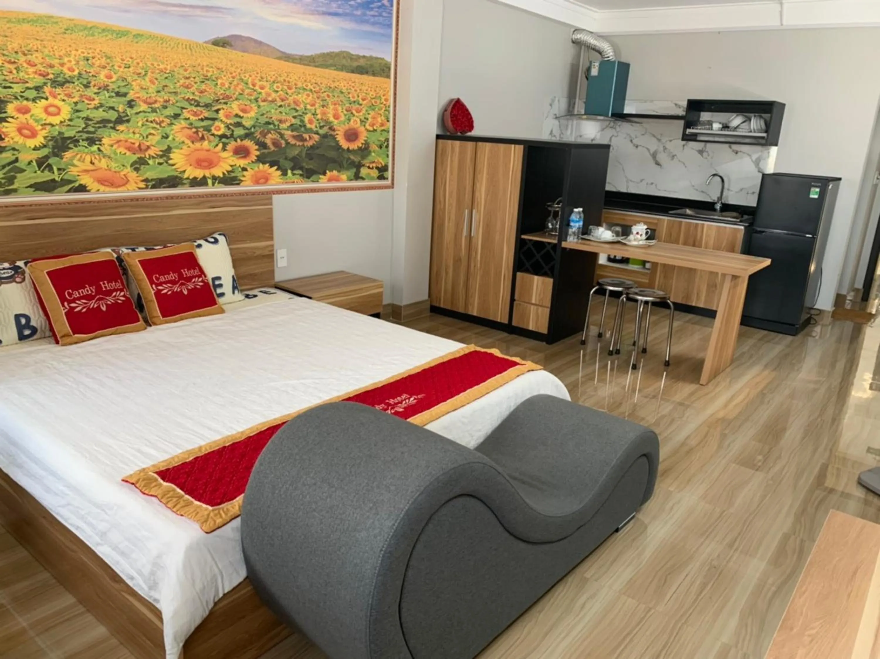 Bed in Candy Hotel Hạ Long