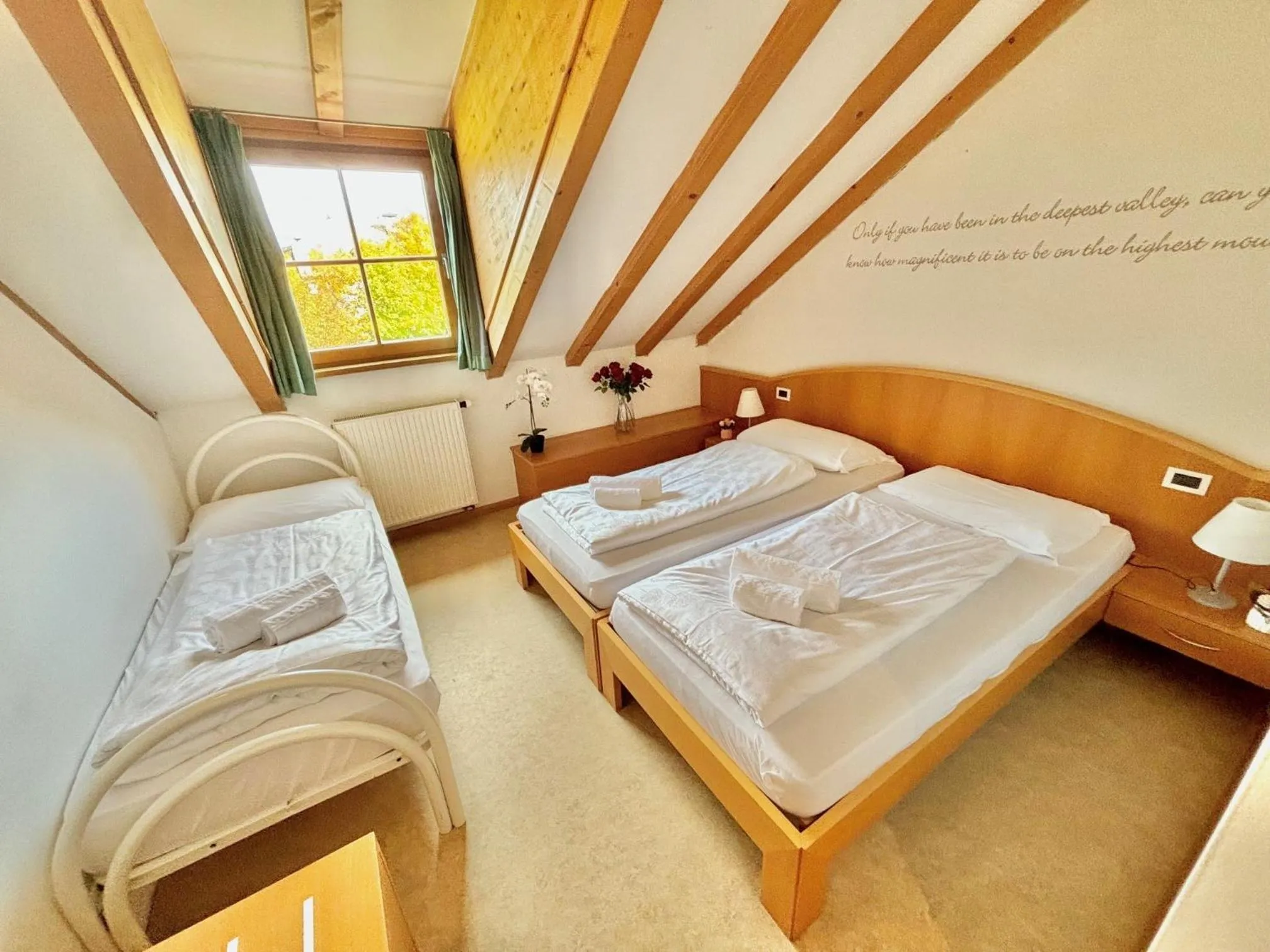 Bed in Hotel Corno Bianco