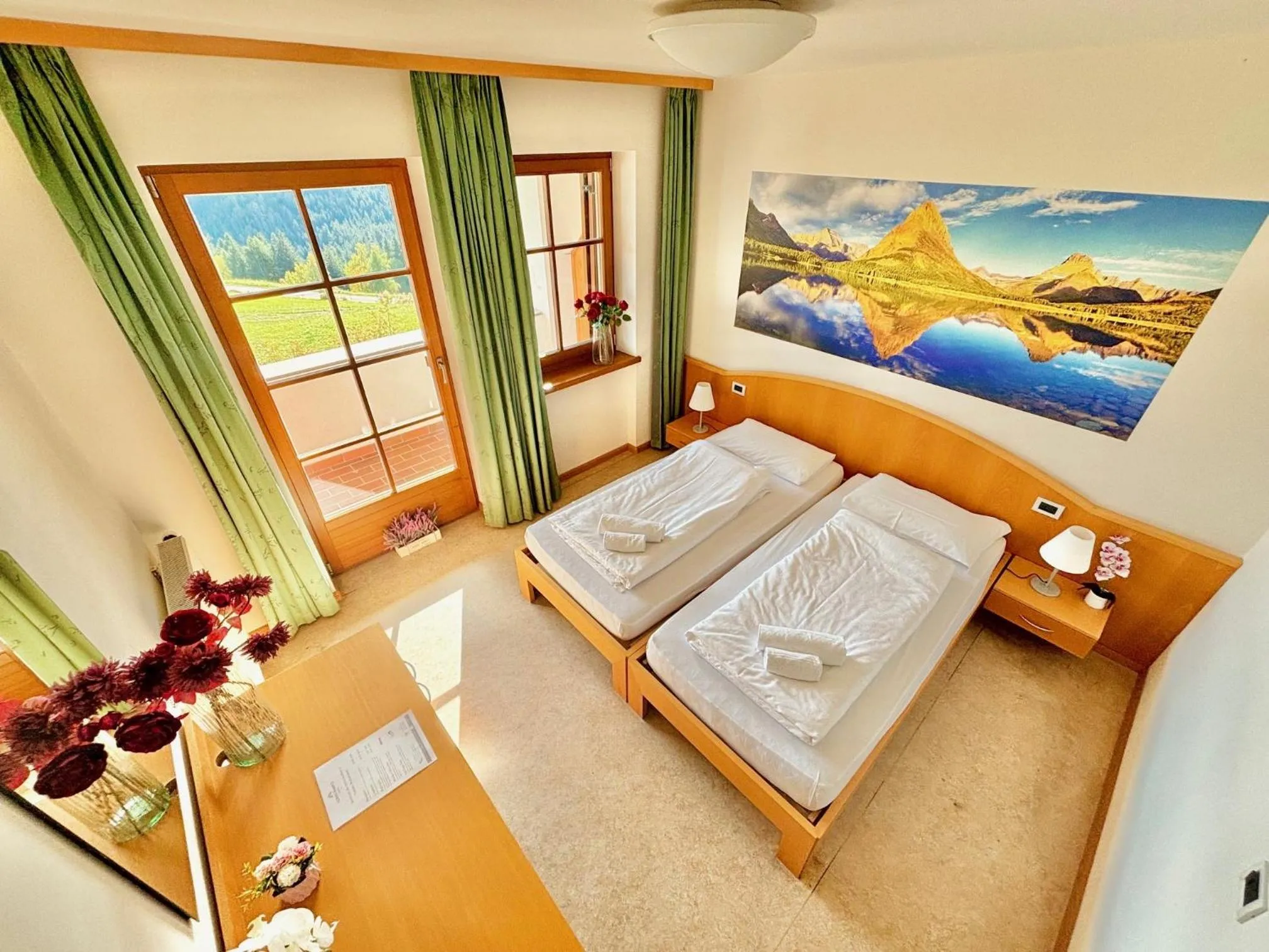 Bed in Hotel Corno Bianco