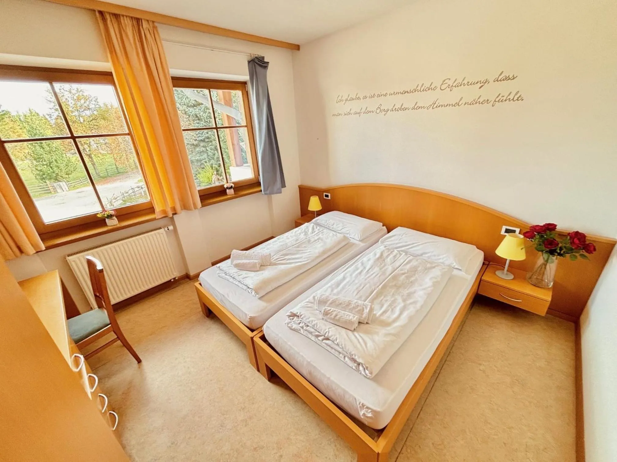 Bed in Hotel Corno Bianco