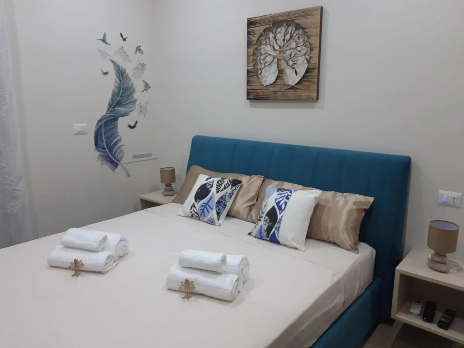 Bed in B&B Mediterraneo