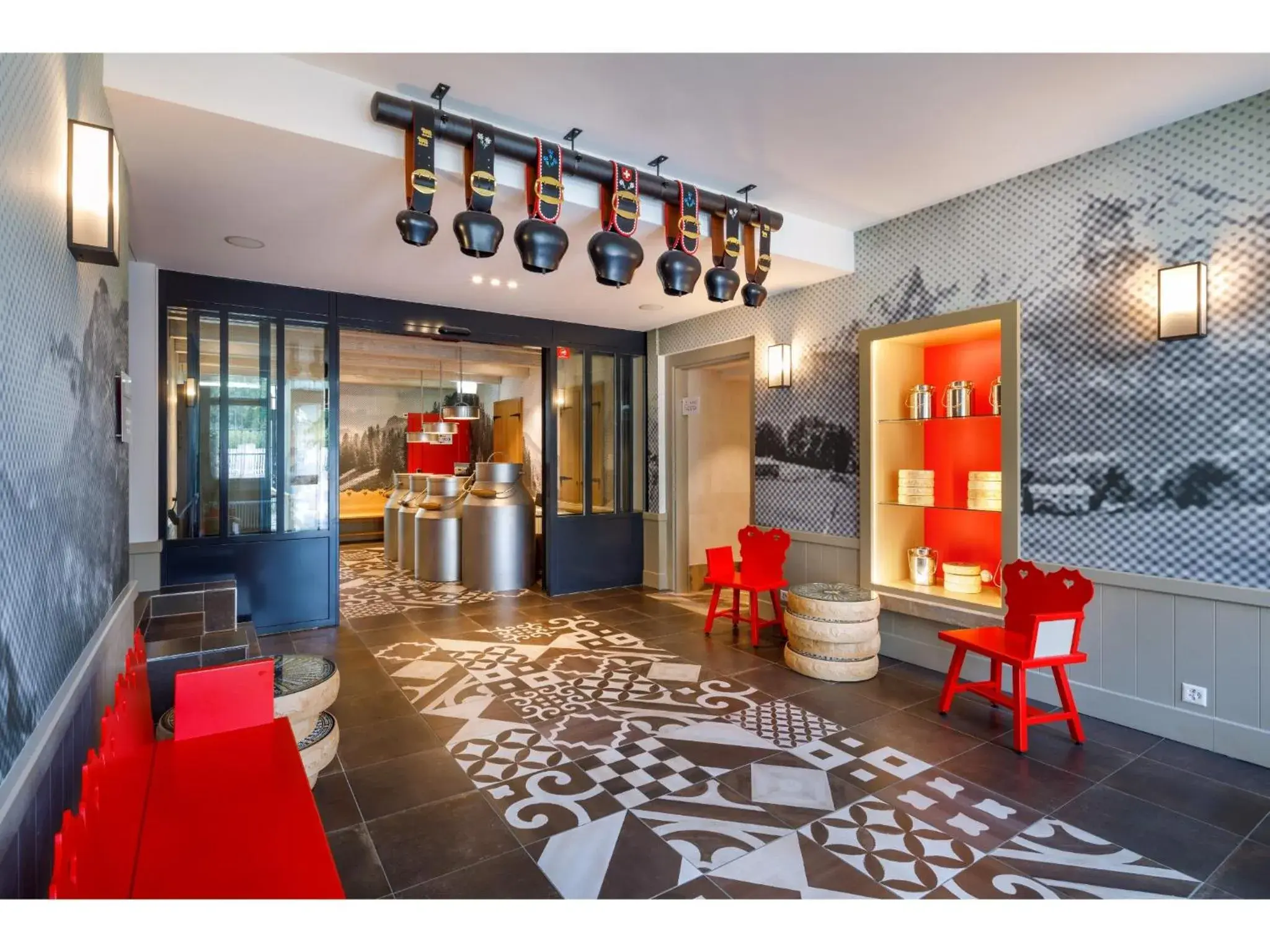 Lobby or reception in Swiss Night by Fassbind Lobby or reception in Swiss Night by Fassbind