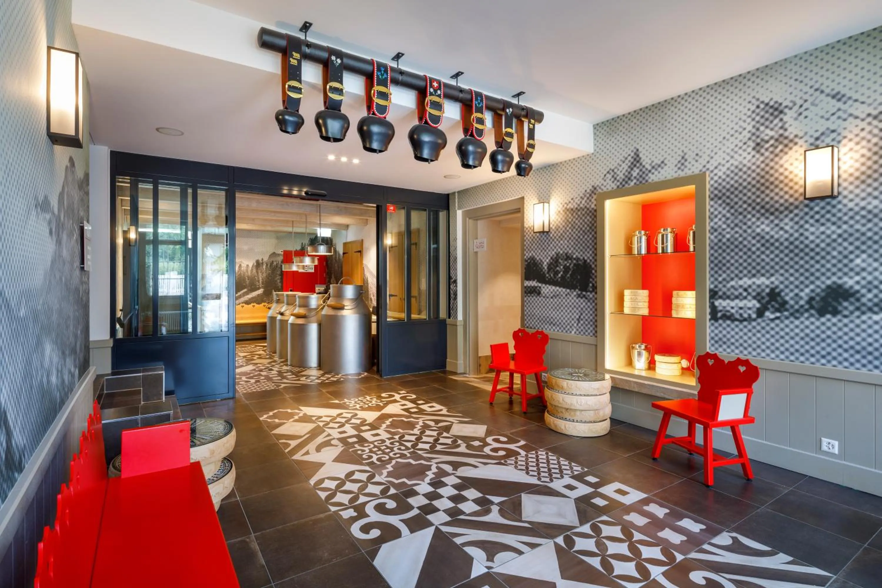 Lobby or reception in Swiss Night by Fassbind