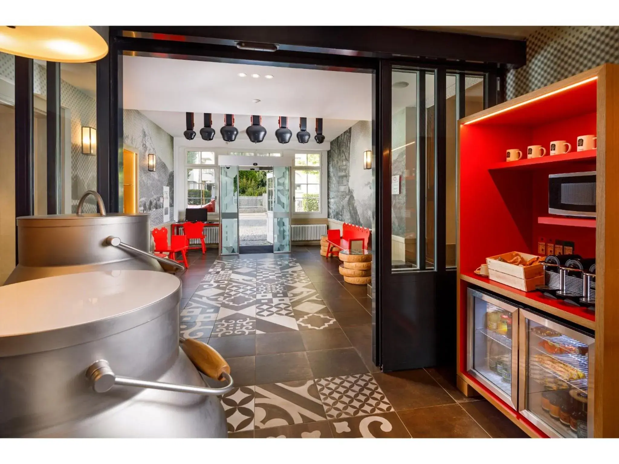 Lobby or reception in Swiss Night by Fassbind Lobby or reception in Swiss Night by Fassbind