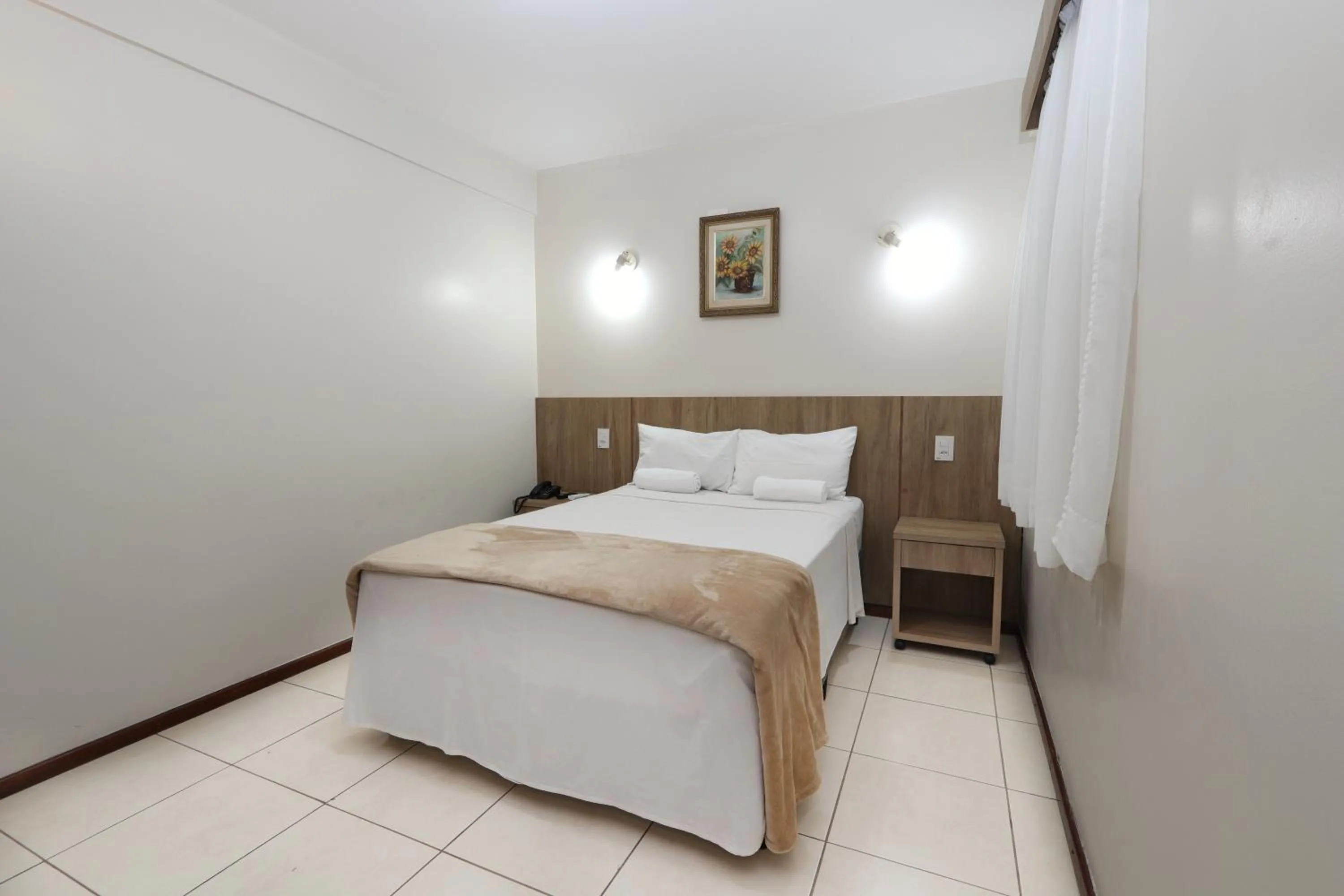 Bed in Montblanc Hotel