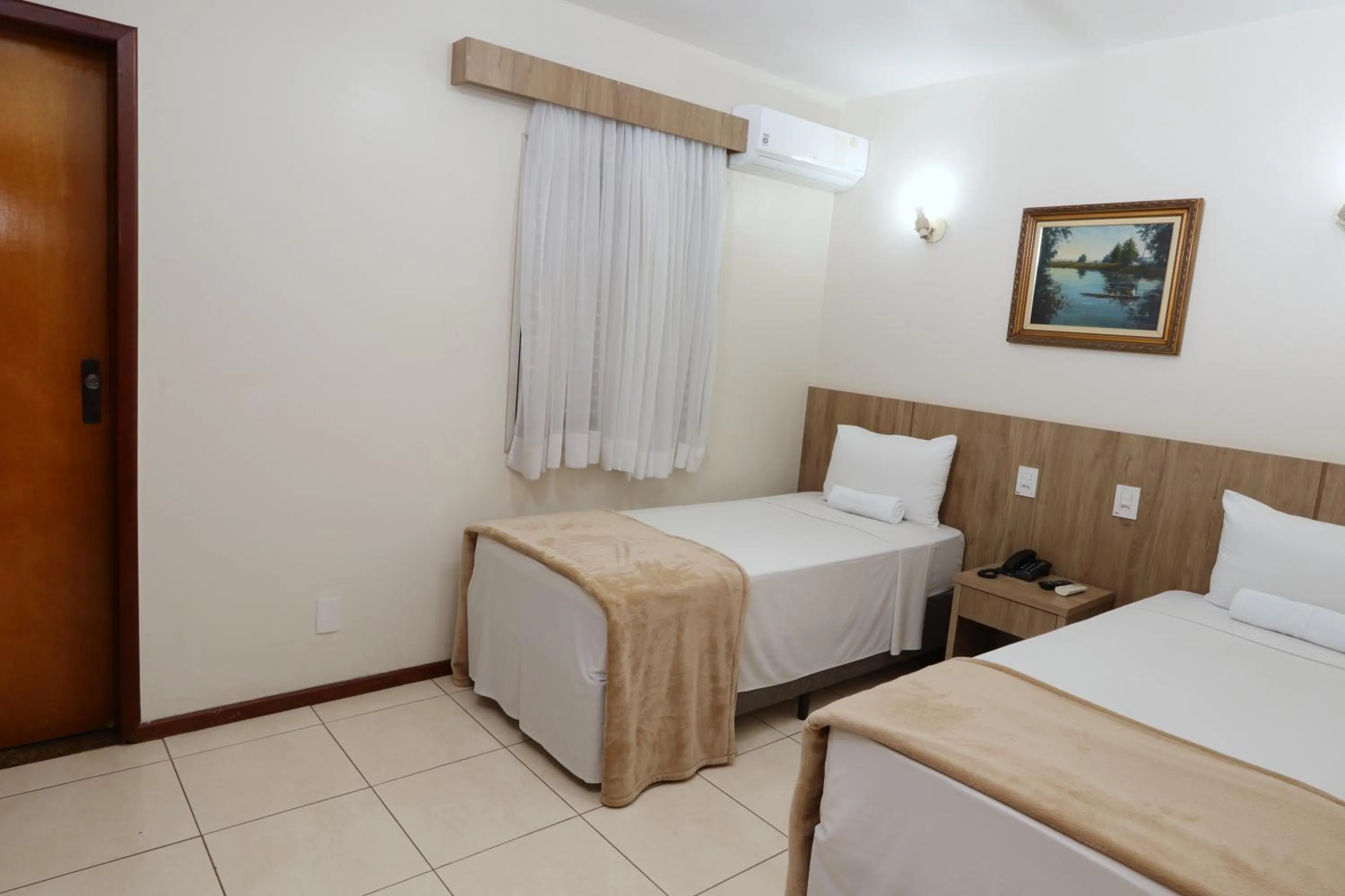 Bed in Montblanc Hotel