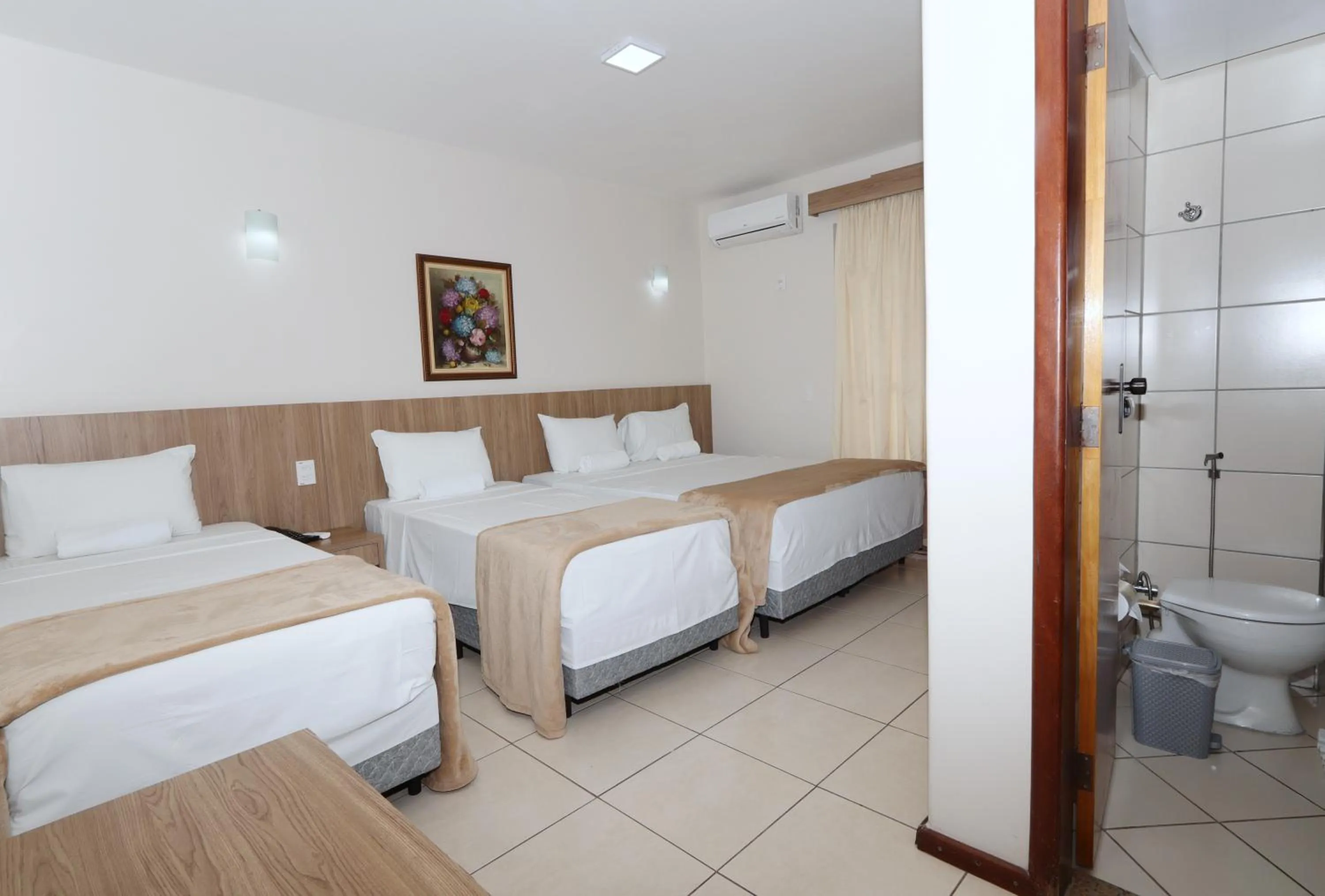 Bed in Montblanc Hotel