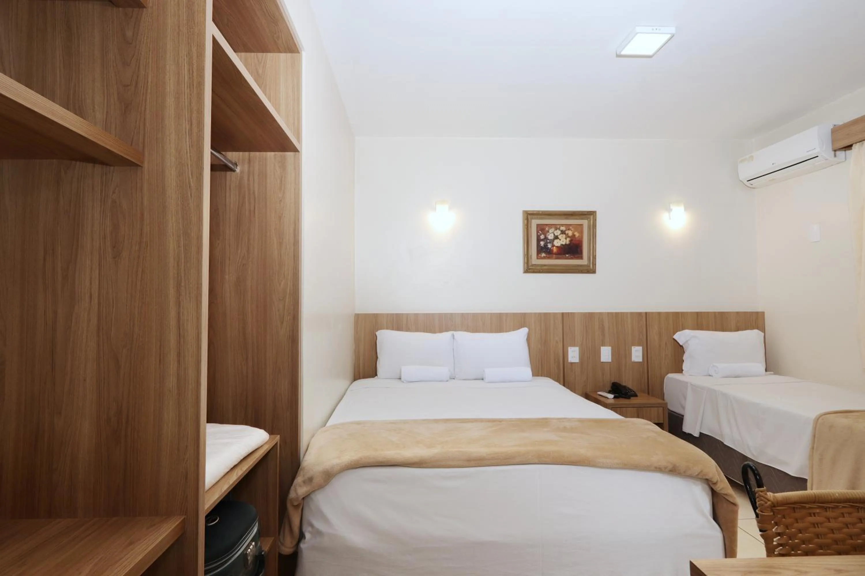 Bed in Montblanc Hotel