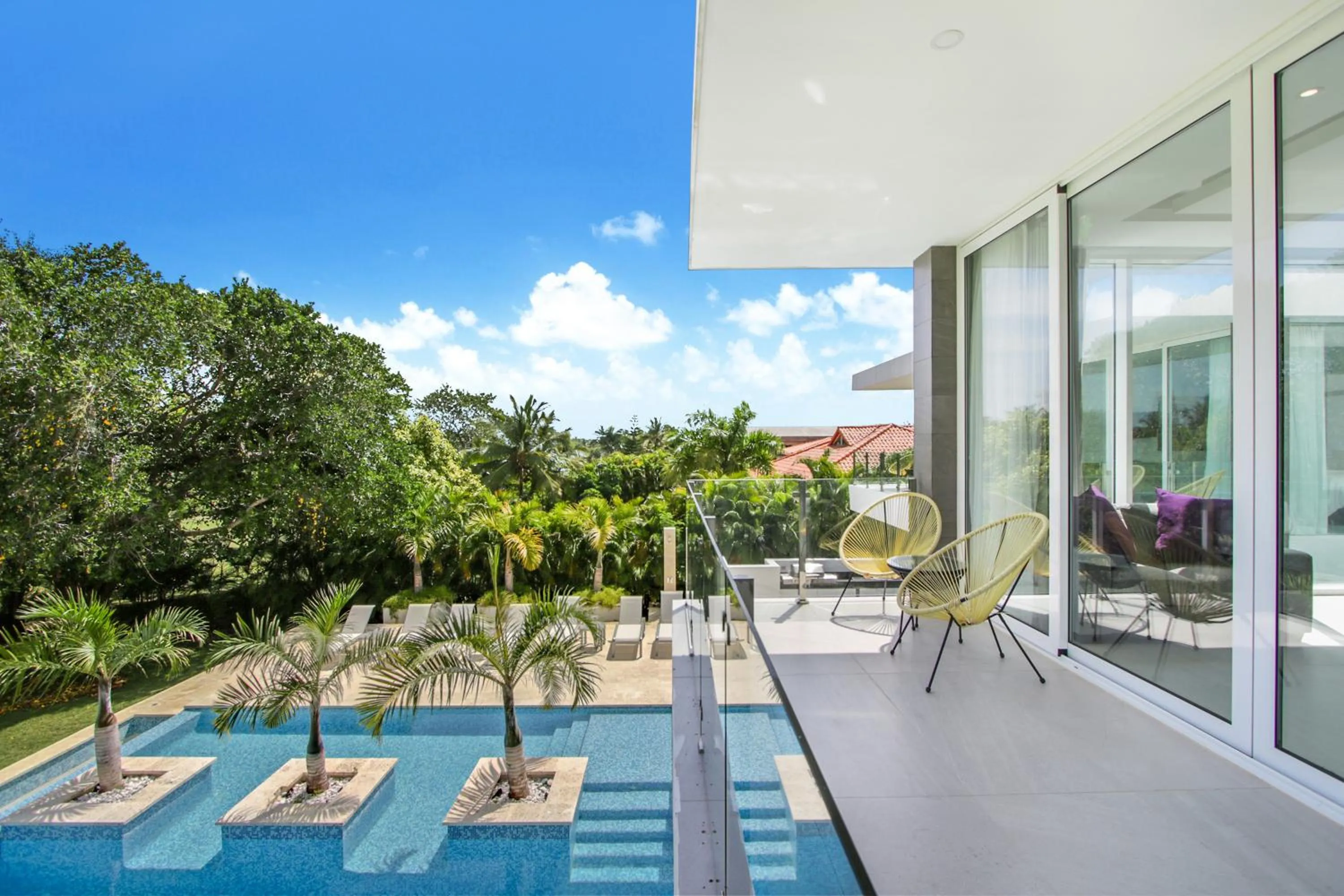 Garden in Modern Brand New Villa with Pool, Jacuzzi, Chef at Cocotal Golf & Country Club