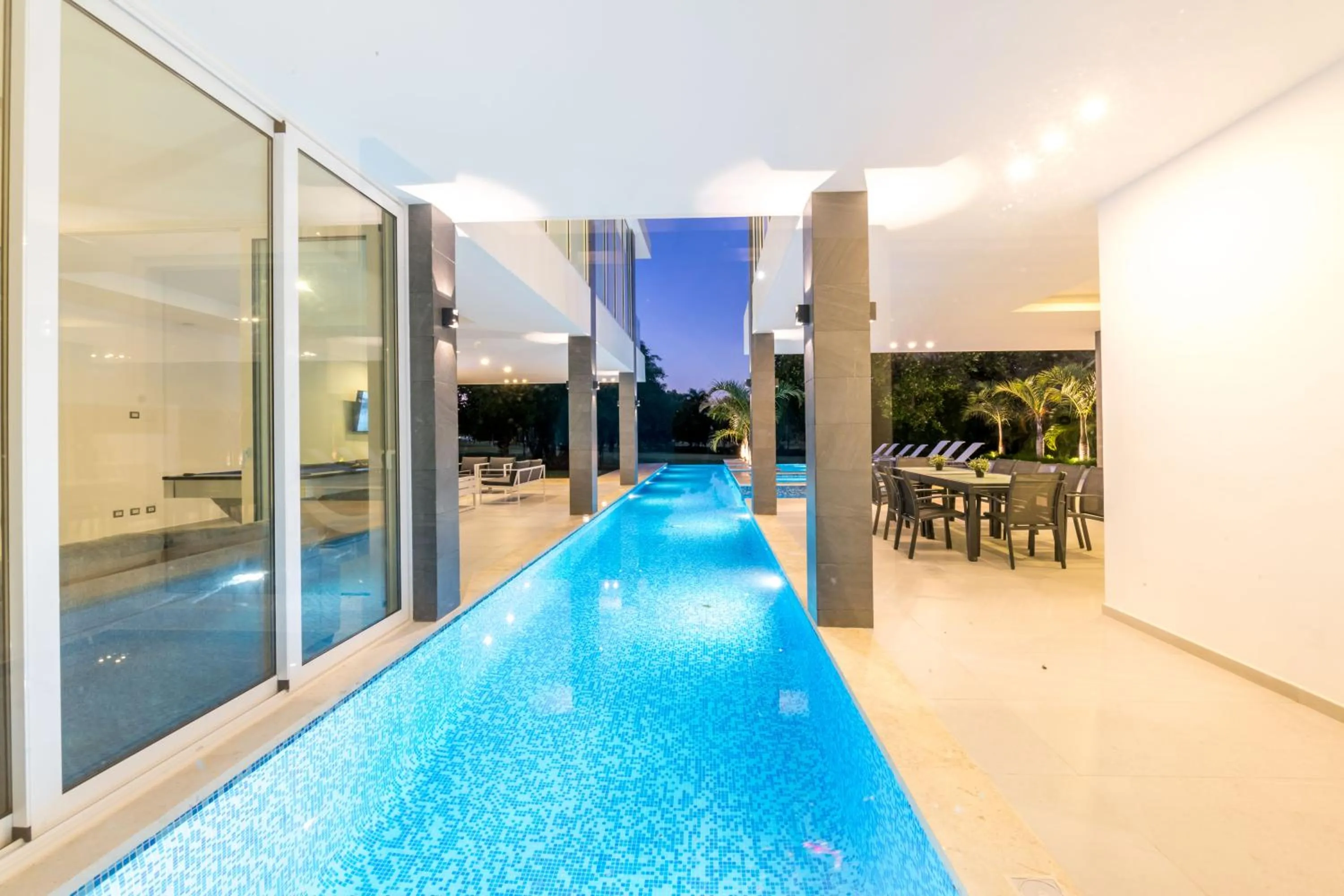 Patio in Modern Brand New Villa with Pool, Jacuzzi, Chef at Cocotal Golf & Country Club