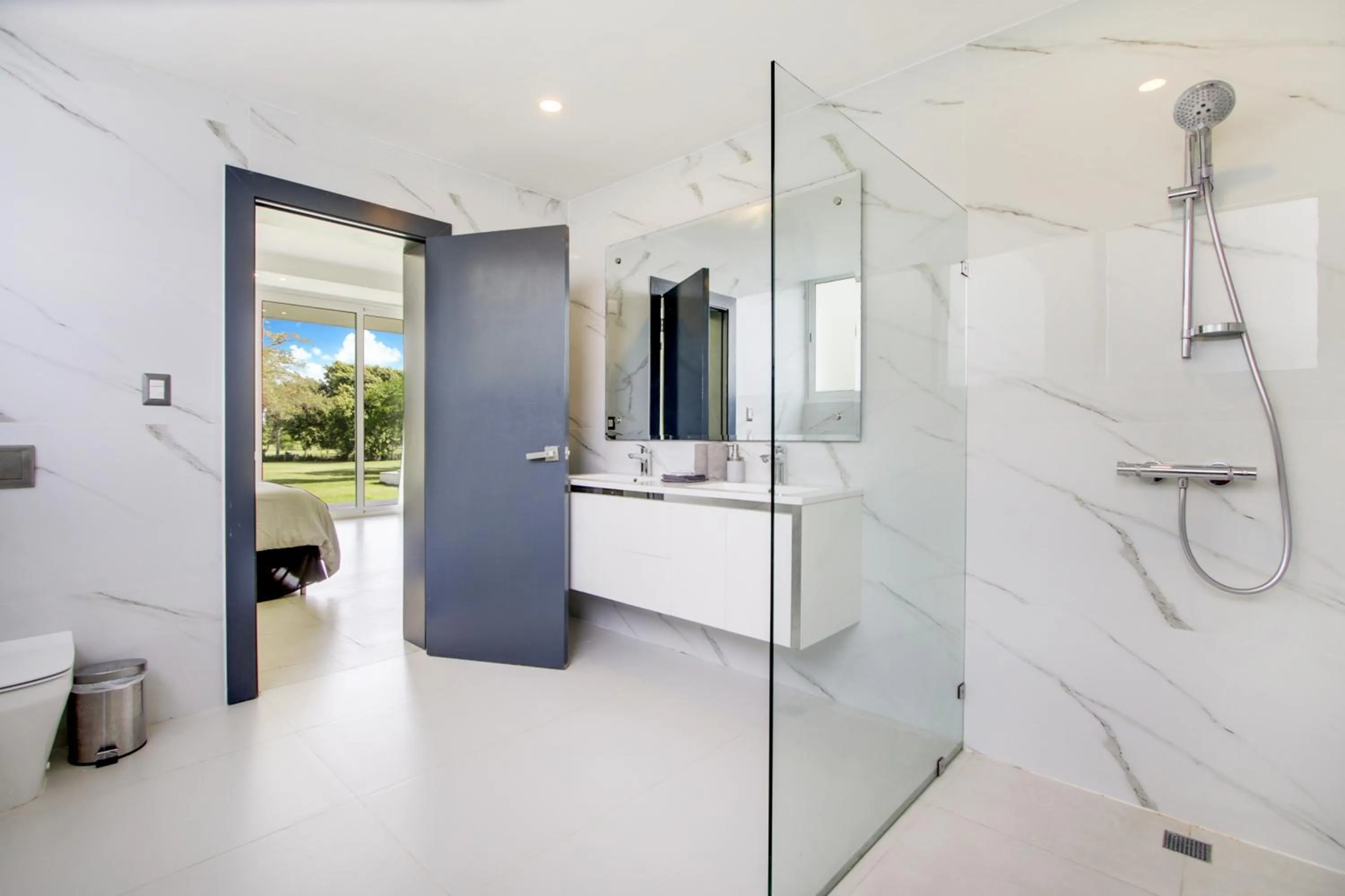 Shower in Modern Brand New Villa with Pool, Jacuzzi, Chef at Cocotal Golf & Country Club