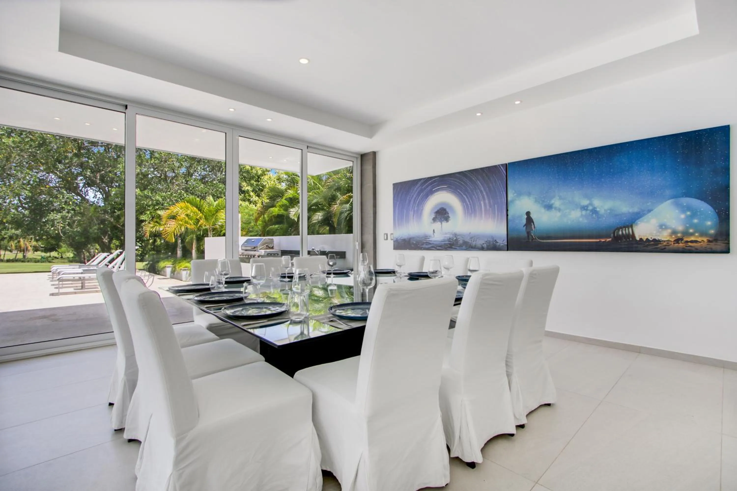 Garden in Modern Brand New Villa with Pool, Jacuzzi, Chef at Cocotal Golf & Country Club