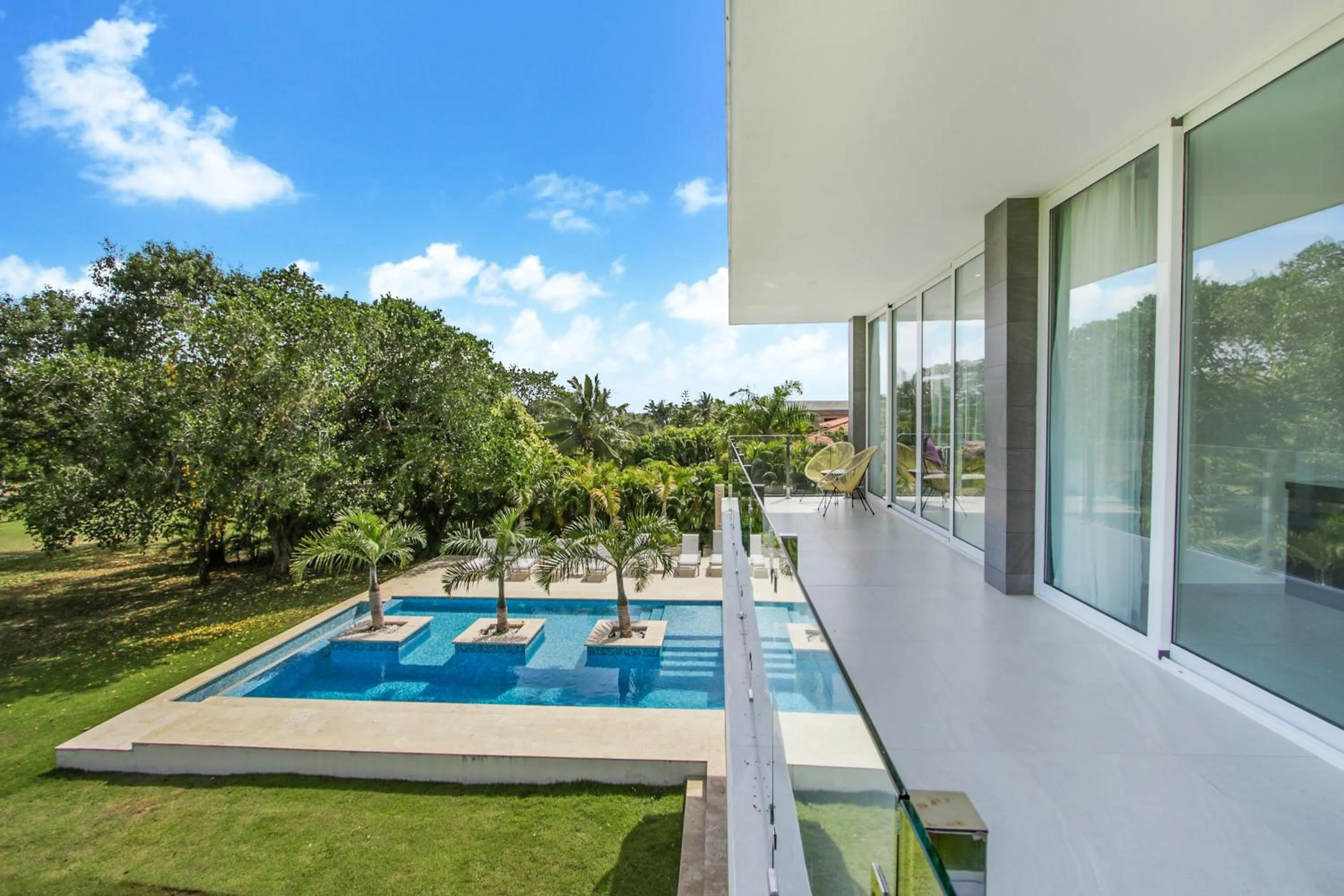 Patio in Modern Brand New Villa with Pool, Jacuzzi, Chef at Cocotal Golf & Country Club