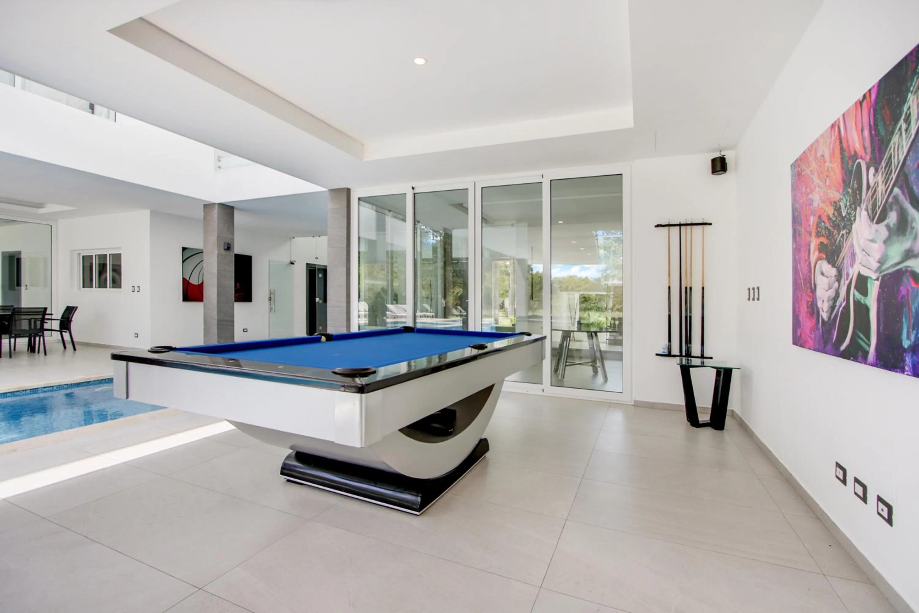 Billiard in Modern Brand New Villa with Pool, Jacuzzi, Chef at Cocotal Golf & Country Club