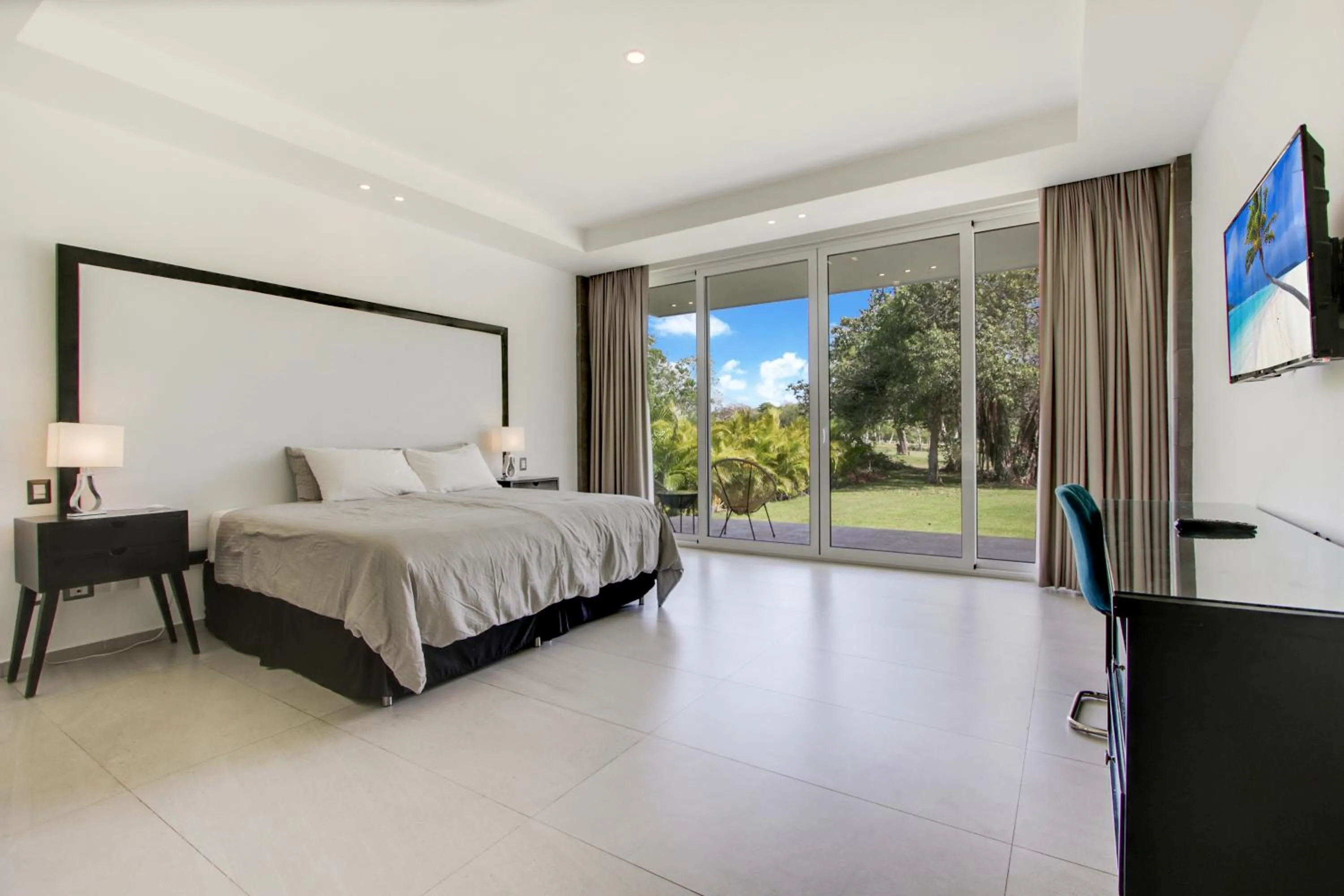 Bed in Modern Brand New Villa with Pool, Jacuzzi, Chef at Cocotal Golf & Country Club