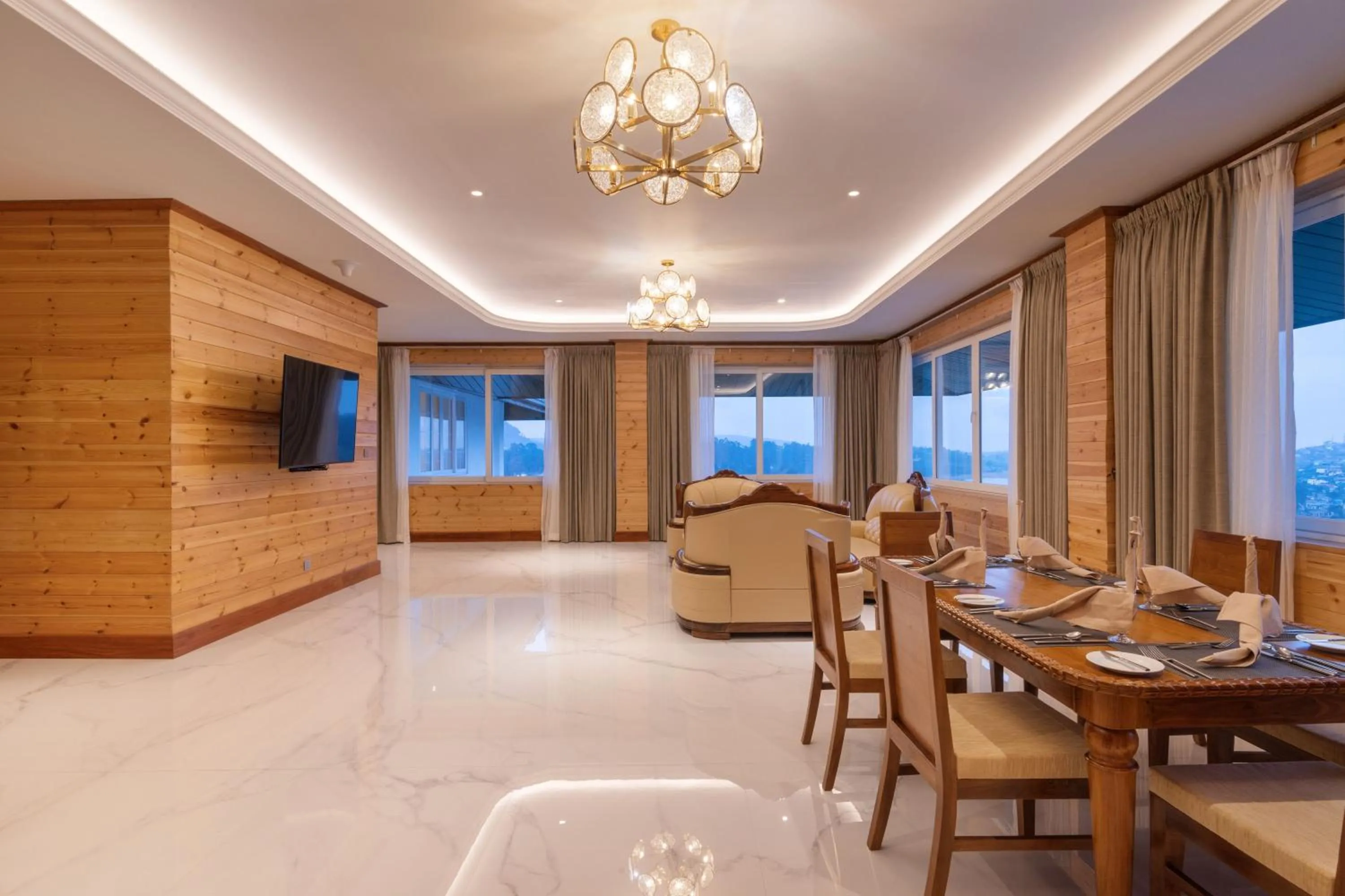 Living room in Araliya Red - Budget friendly Hotel- Where you find stunning 360 panoramic view of Nuwara Eliya