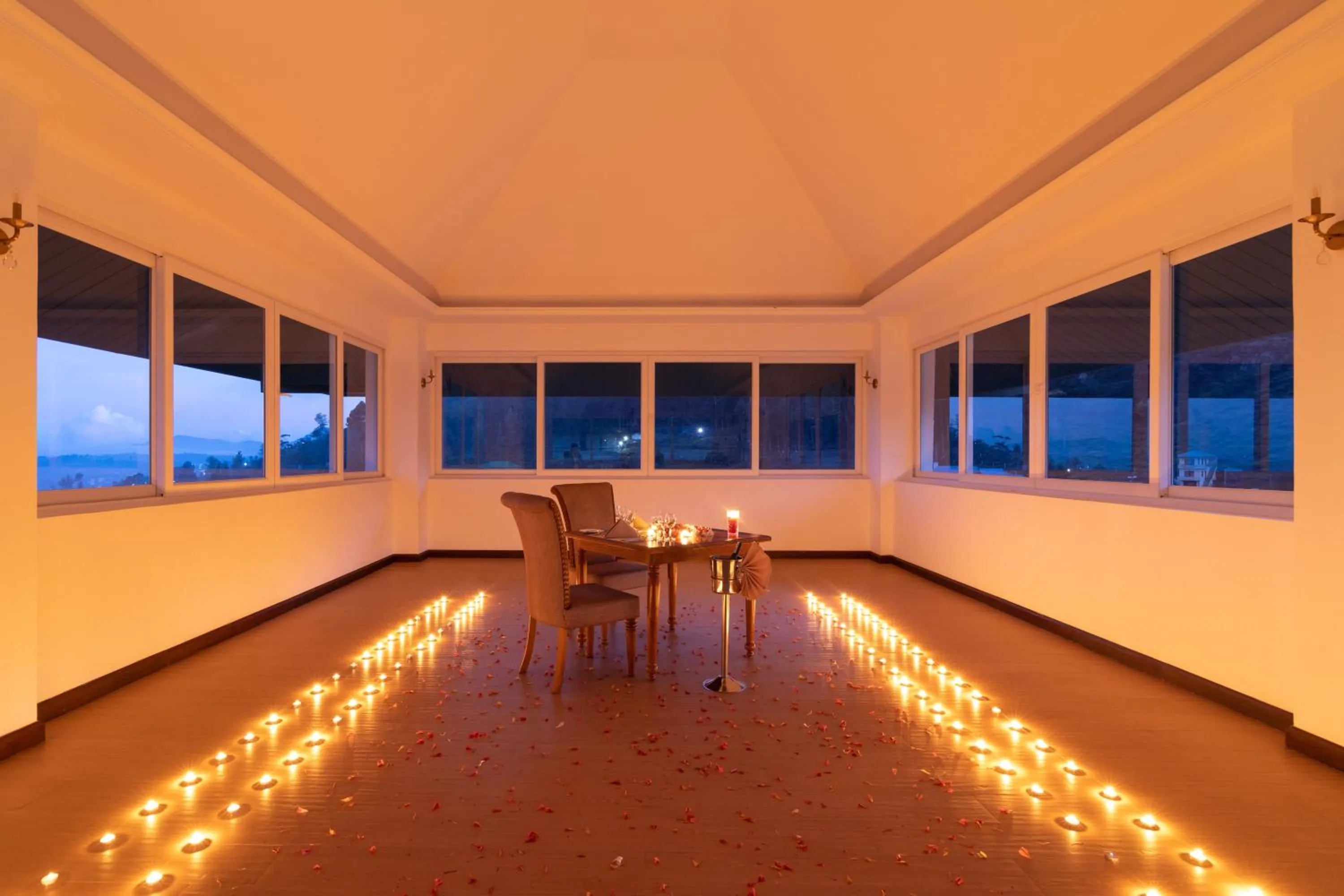 Dinner in Araliya Red - Budget friendly Hotel- Where you find stunning 360 panoramic view of Nuwara Eliya