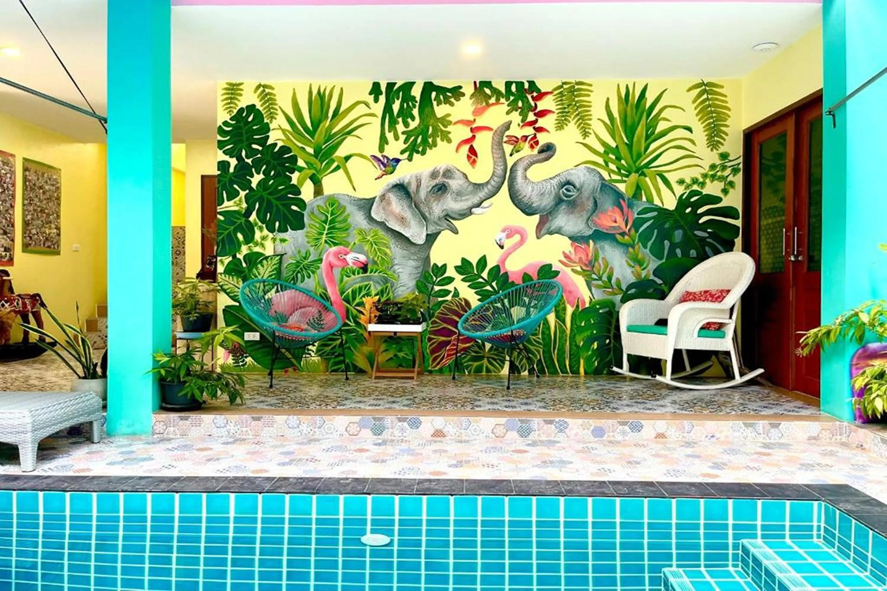 Swimming pool in Chor Chang House