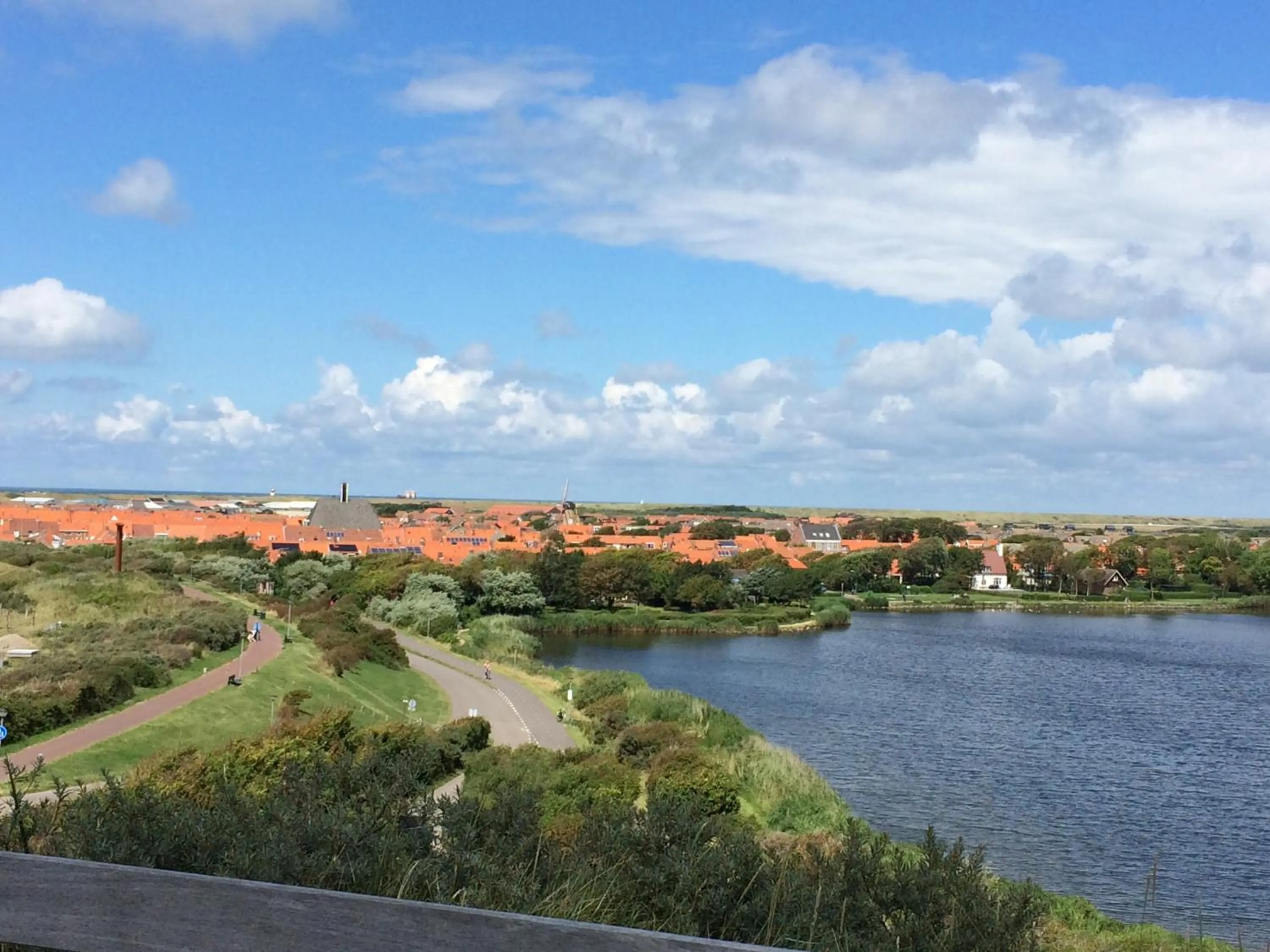 Natural landscape in bed bij zee