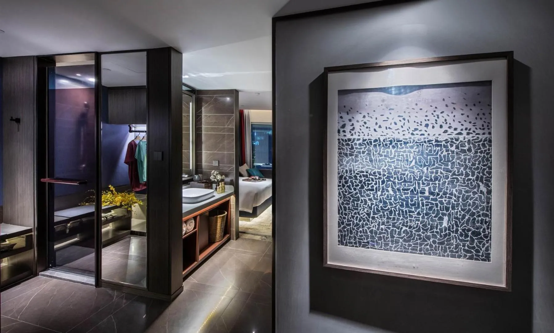 Photo of the whole room in Elegant Hotel Guangzhou Zhujiang New Town Canton Tower- Free Shuttle Bus to Canton Fair Complex during Canton Fair period