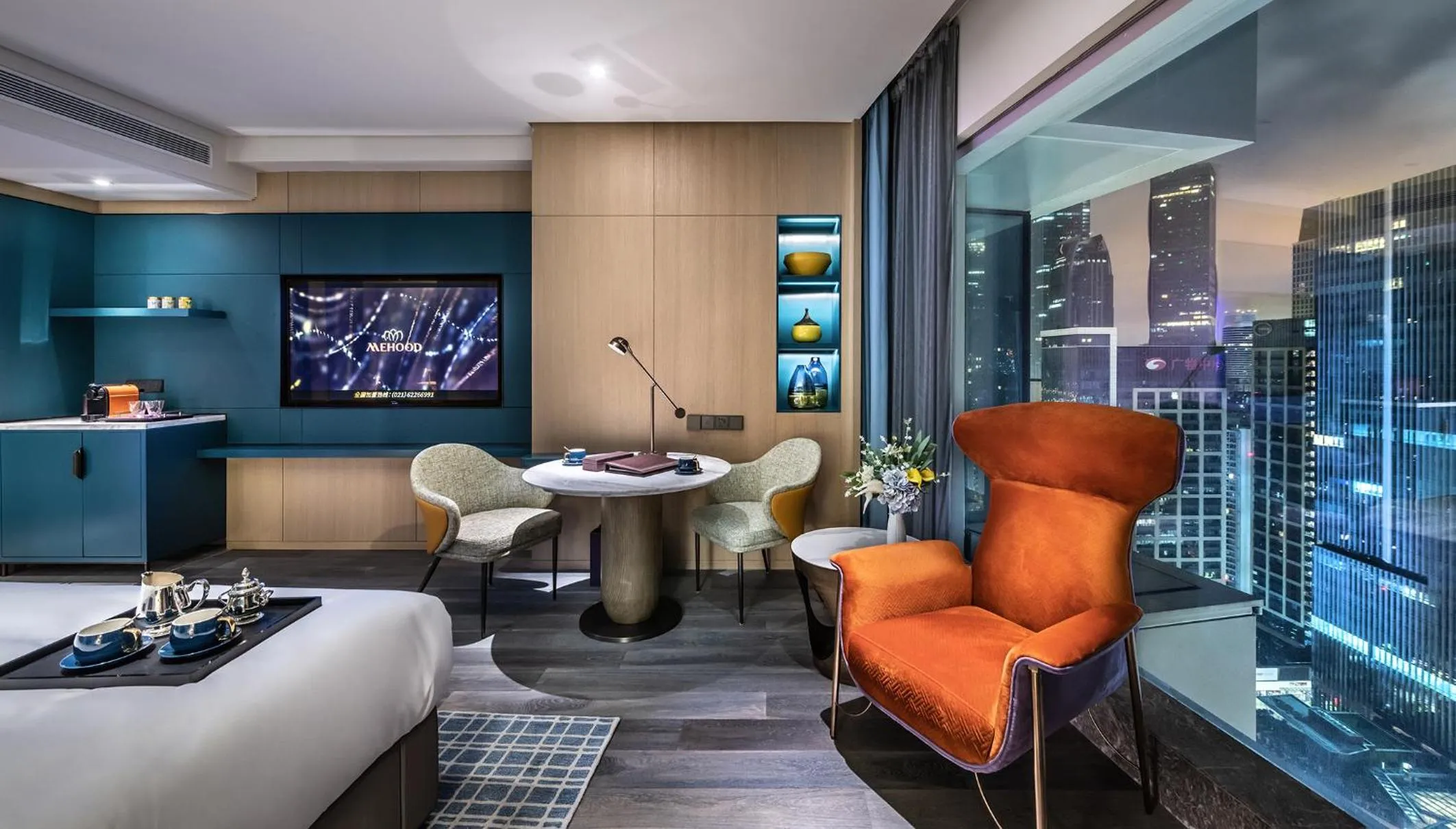 Seating area in Elegant Hotel Guangzhou Zhujiang New Town Canton Tower- Free Shuttle Bus to Canton Fair Complex during Canton Fair period