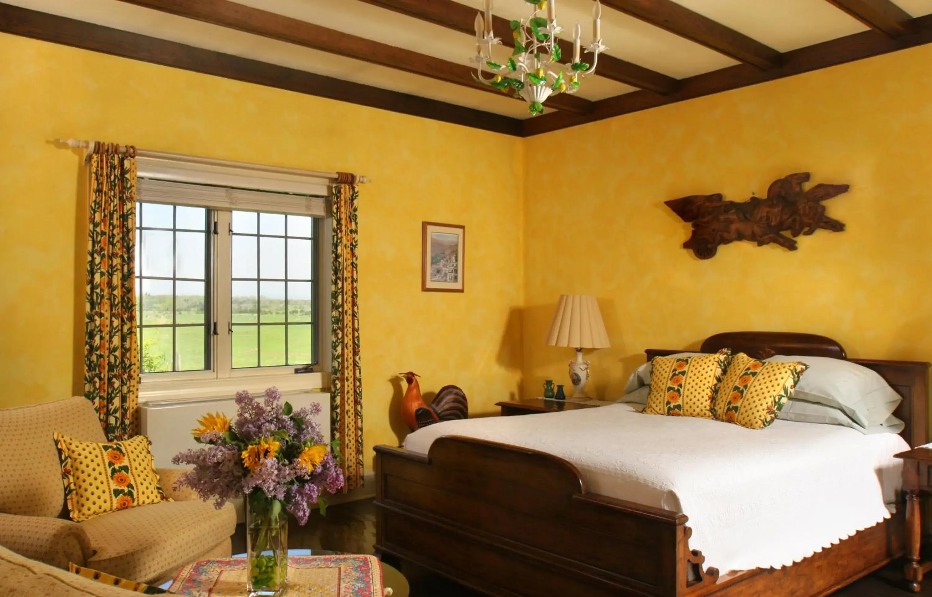 Bed in L'Auberge Provencale Inn & Restaurant Bed in L'Auberge Provencale Inn & Restaurant