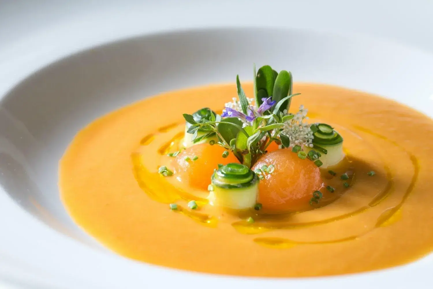 Food close-up in L'Auberge Provencale Inn & Restaurant Food close-up in L'Auberge Provencale Inn & Restaurant