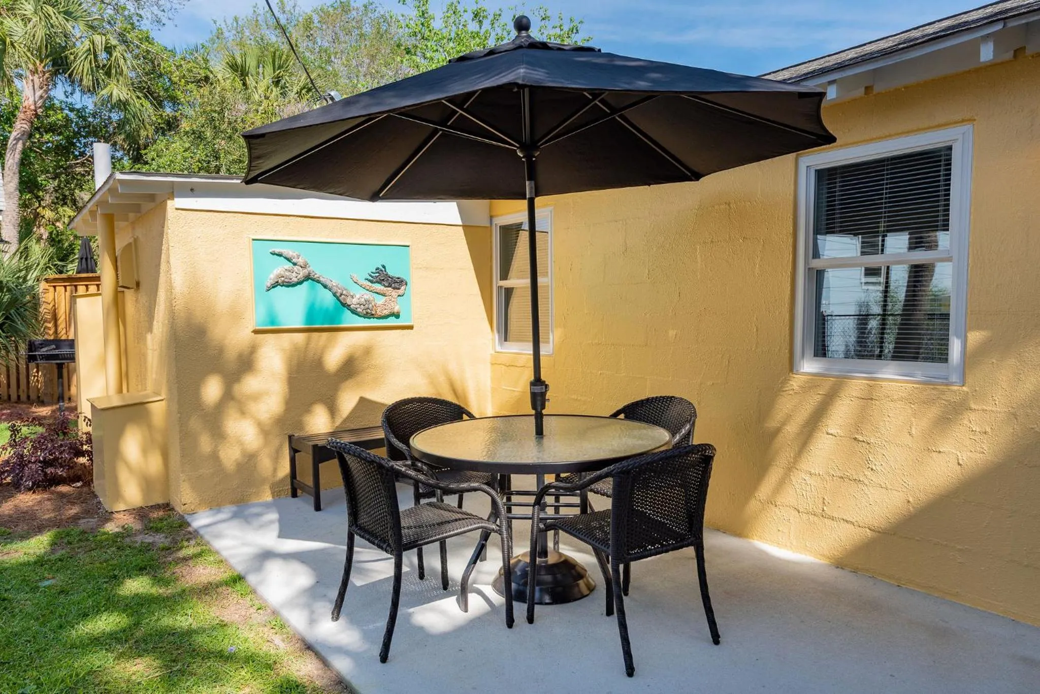 Patio in Folly Vacation Laid Back Casual Beach Bungalow 209-B