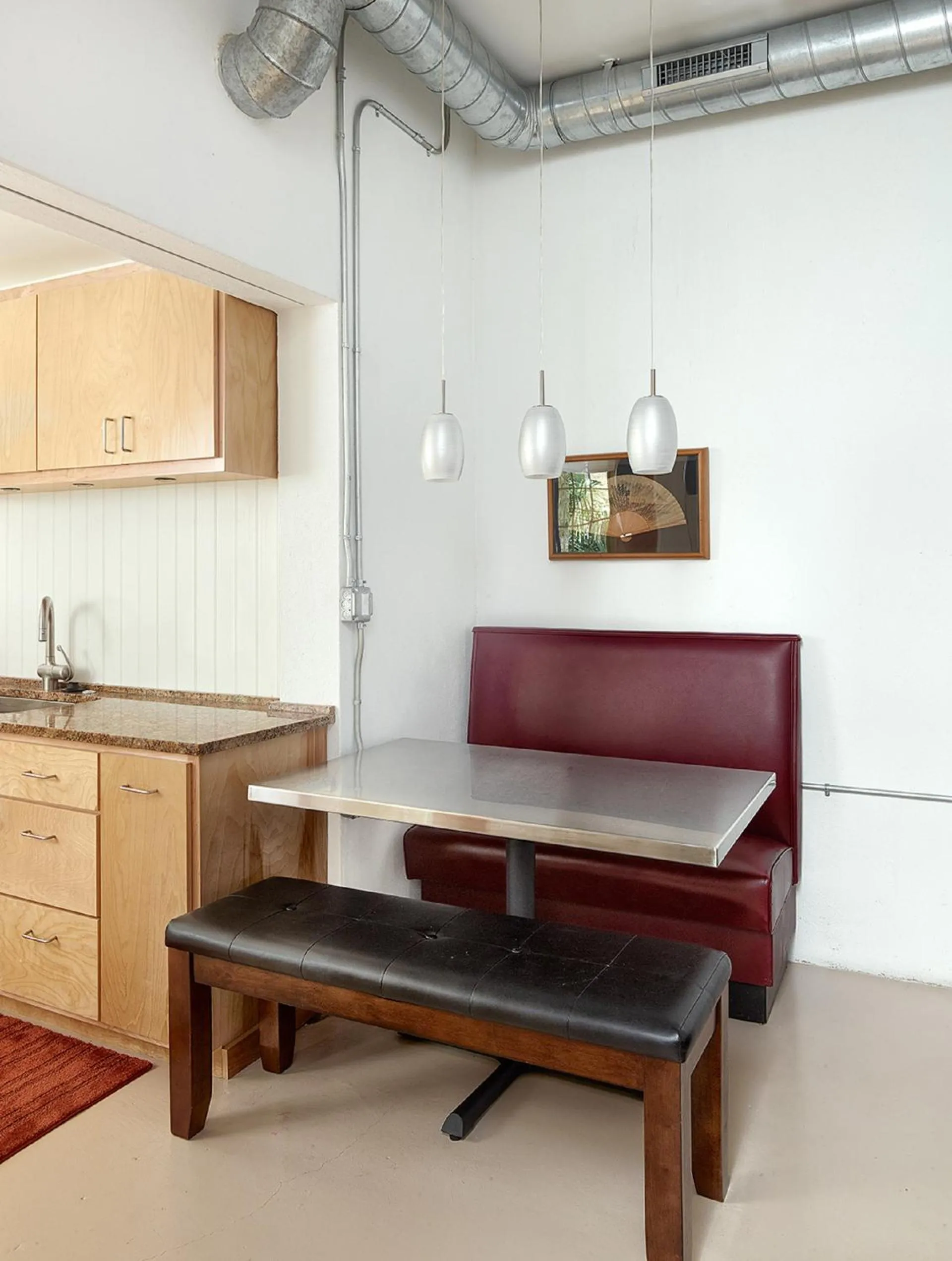 Dining area in Folly Vacation 620 apartment w/bonus room, one block to the beach & pet friendly