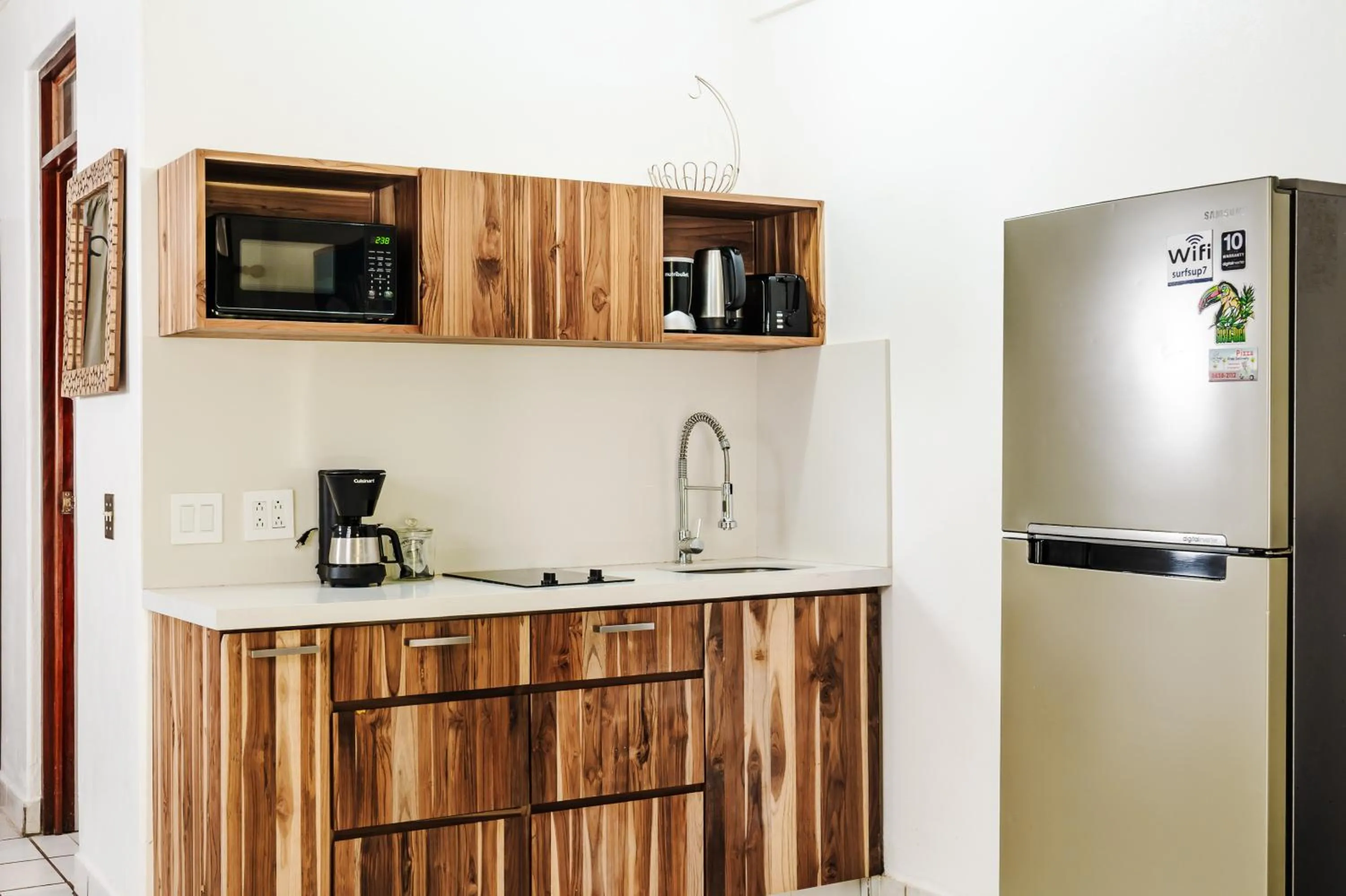Kitchen or kitchenette in Casa Sueca Hotel - At the Beach