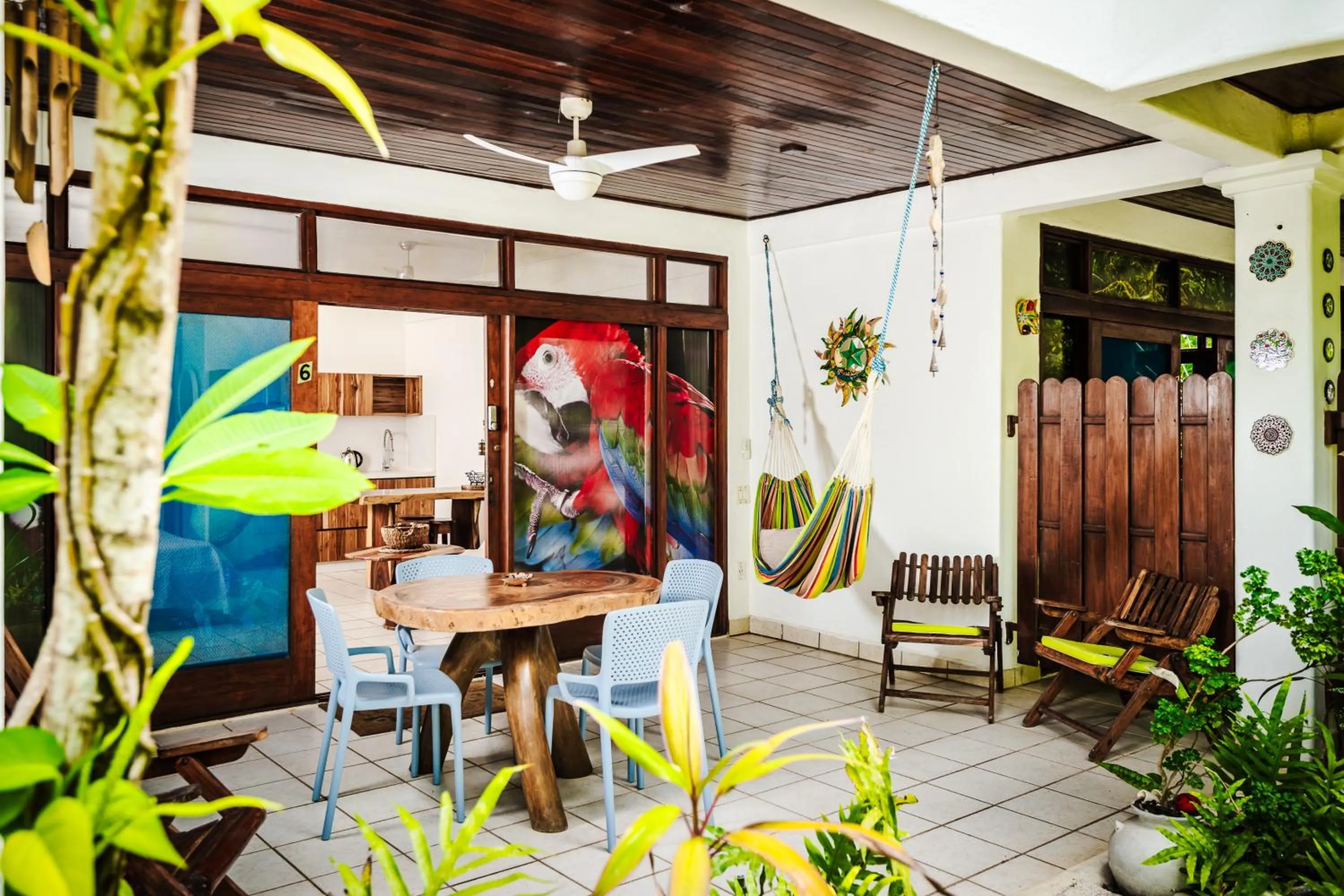 Patio in Casa Sueca Hotel - At the Beach