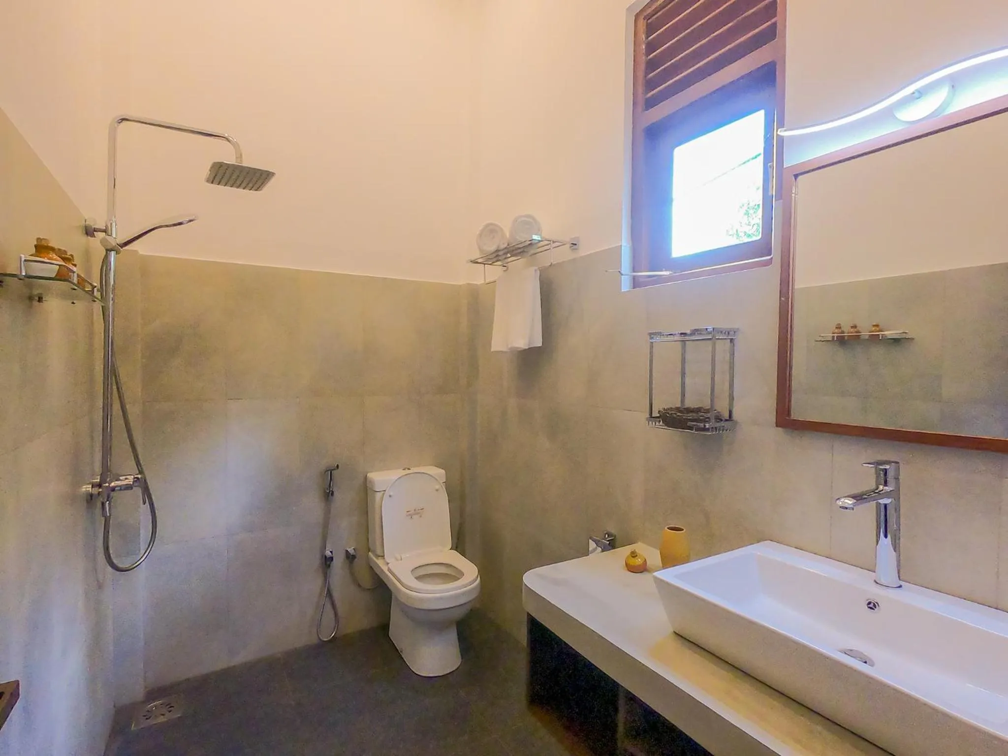 Shower in Terrace Garden Ayurveda Resort
