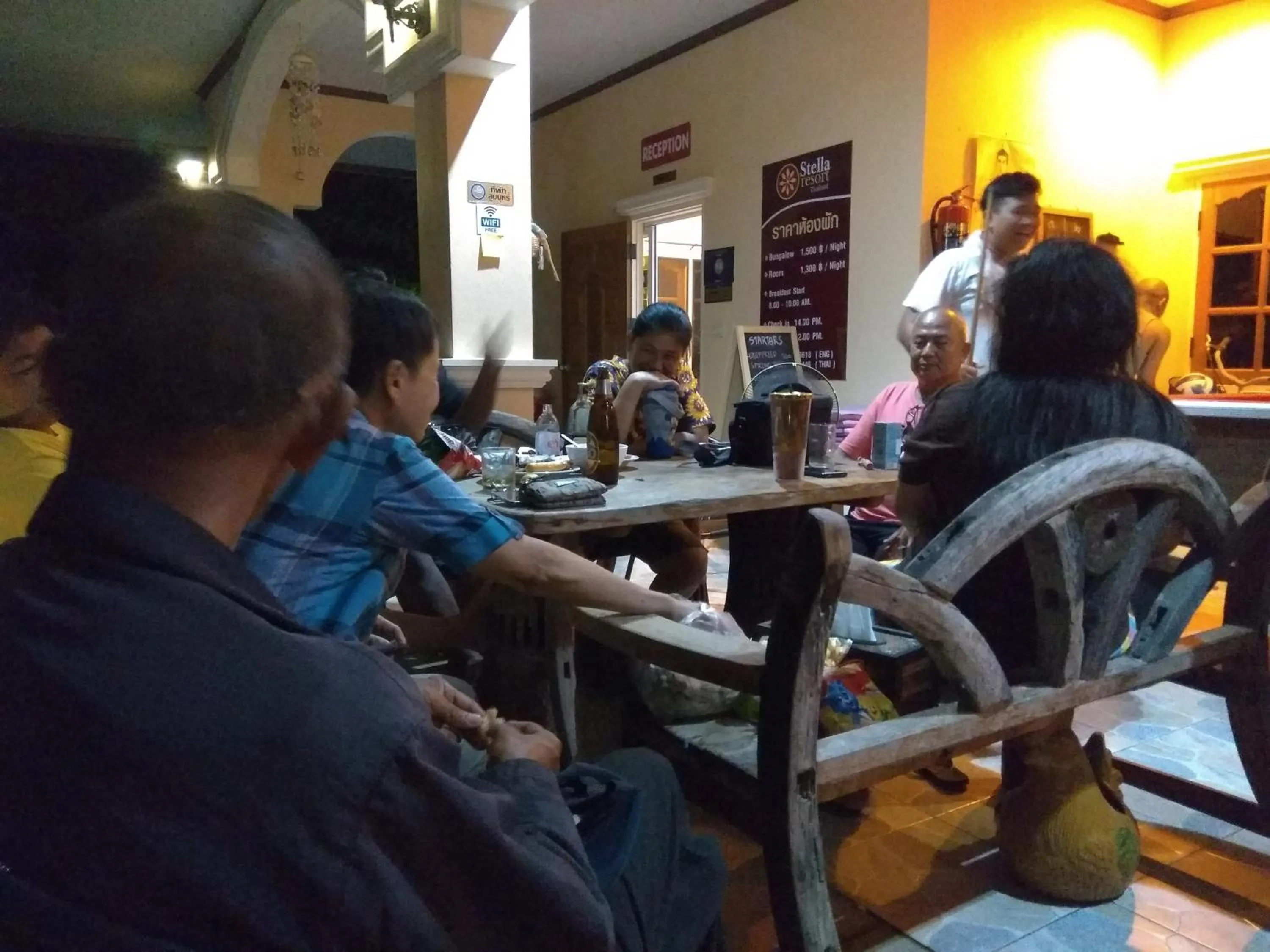 Seating area in Stella Resort