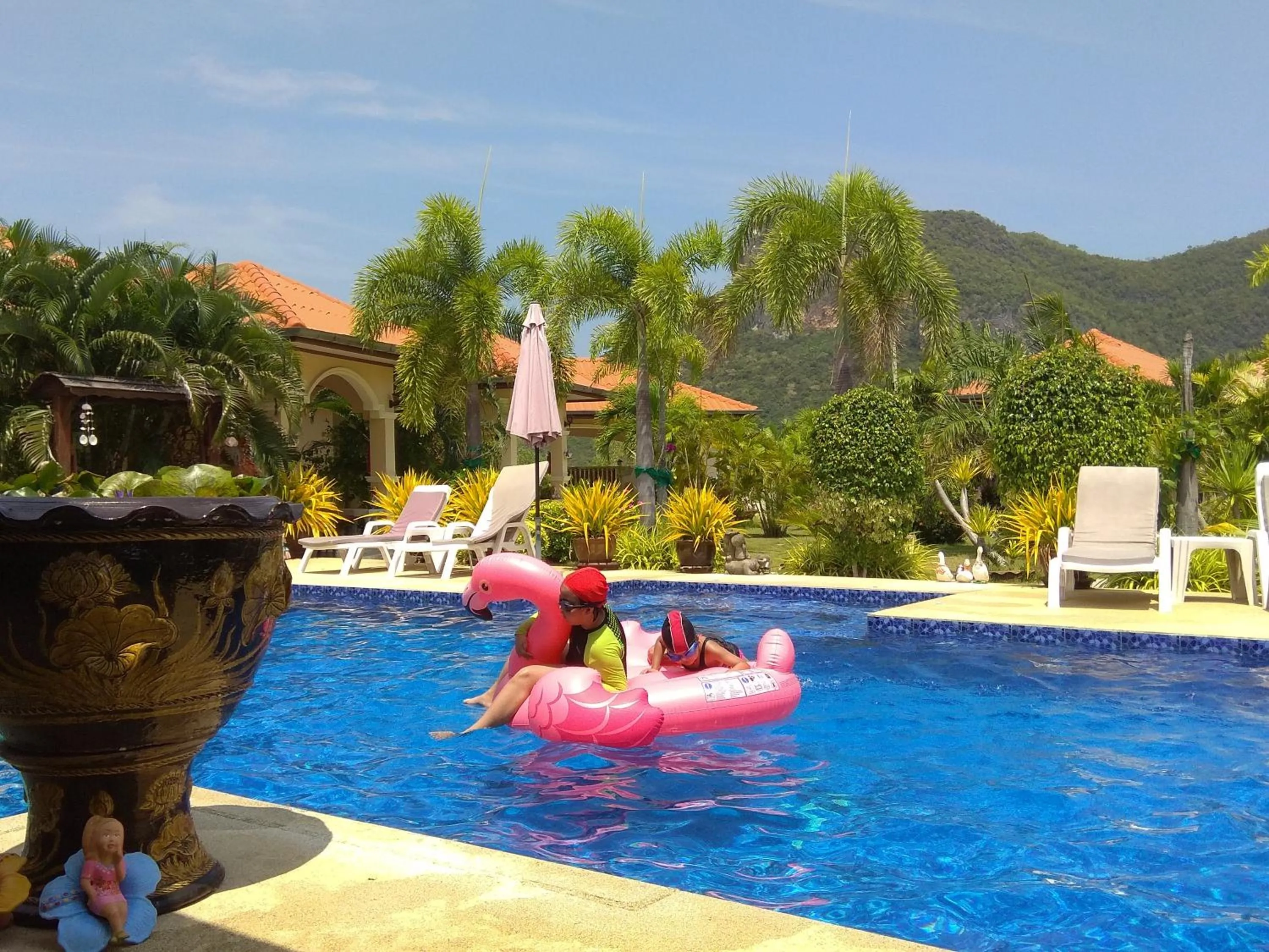 Pool view in Stella Resort