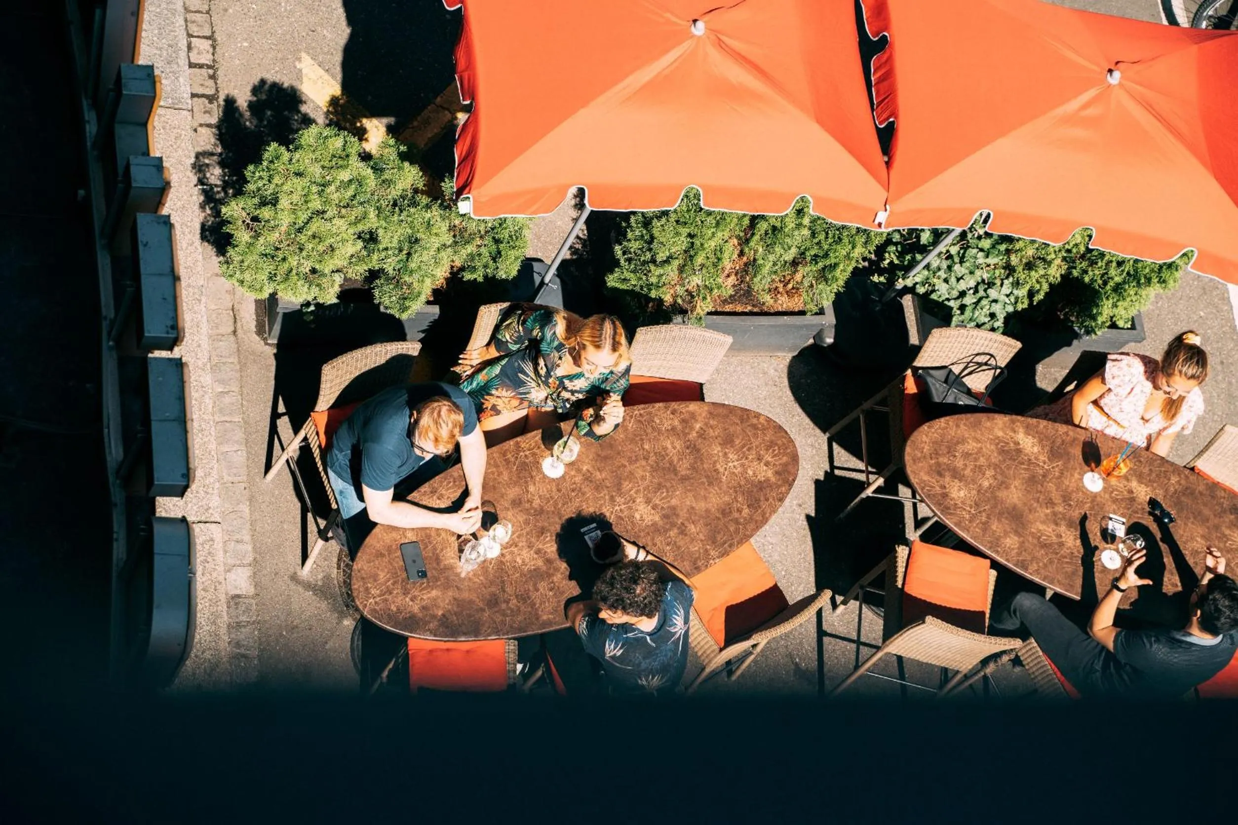 Bird's eye view in Hotel St.Gotthard
