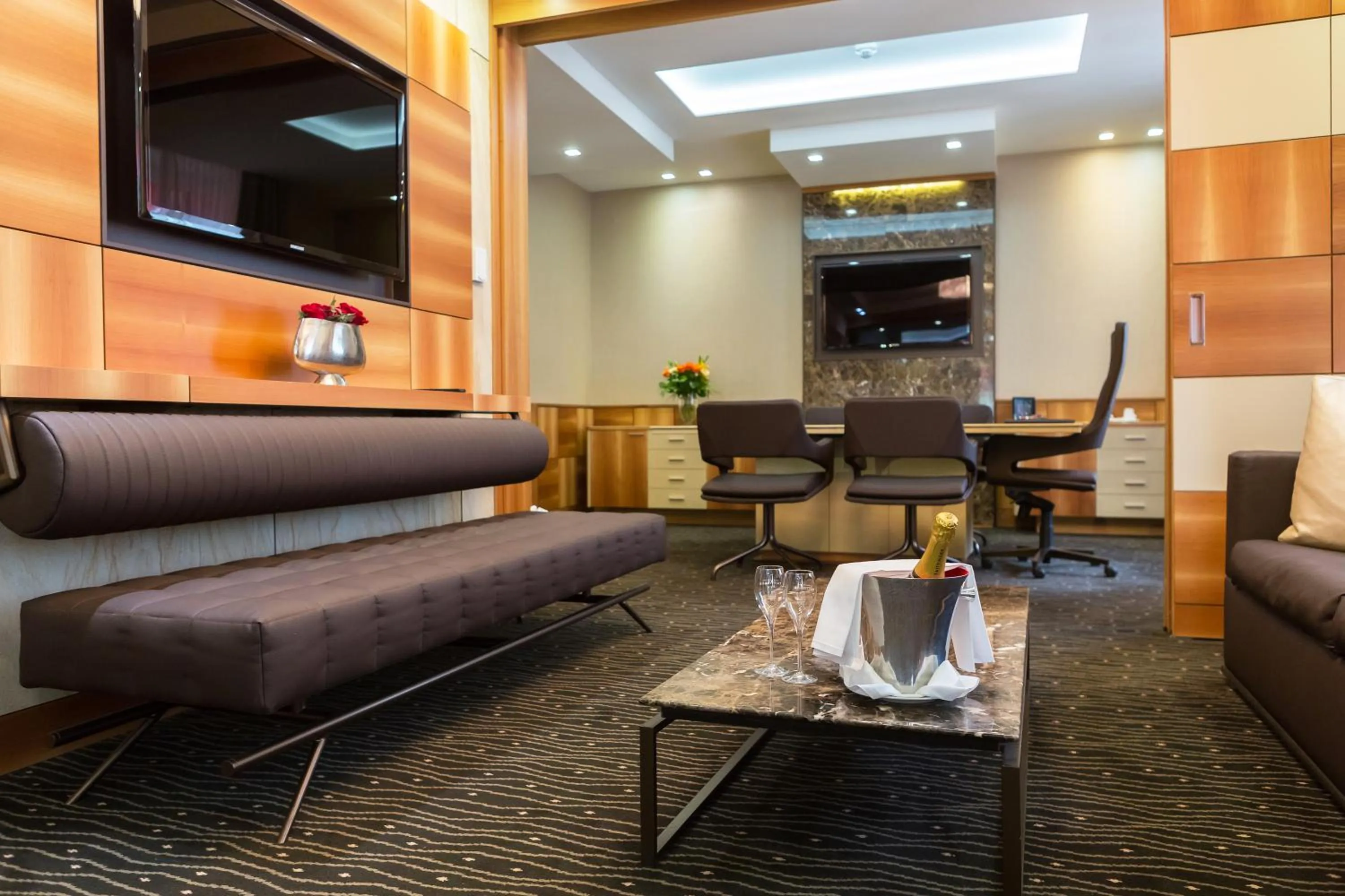 Seating area in Hotel St.Gotthard