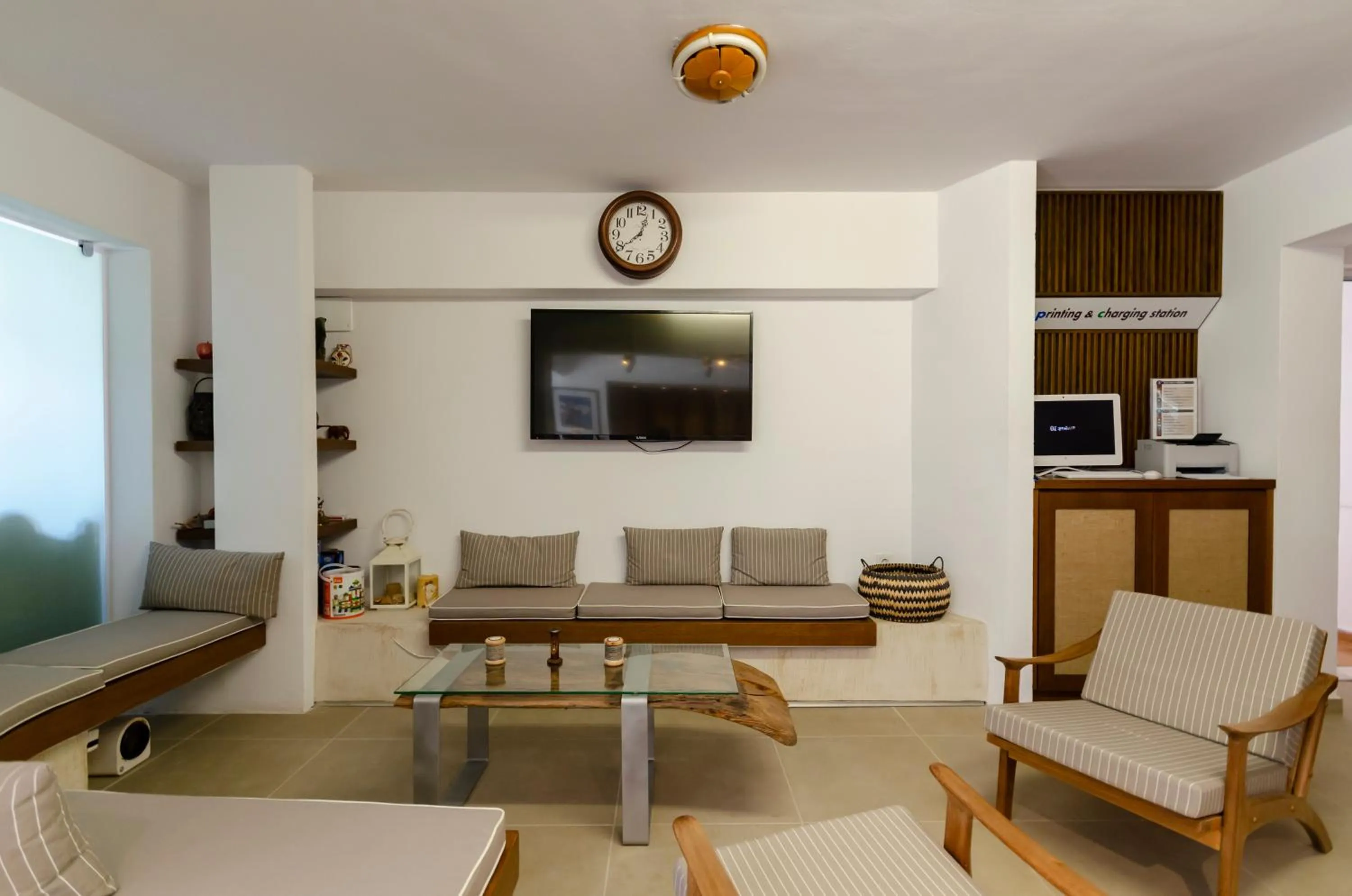 Living room in Sarikampos Beach