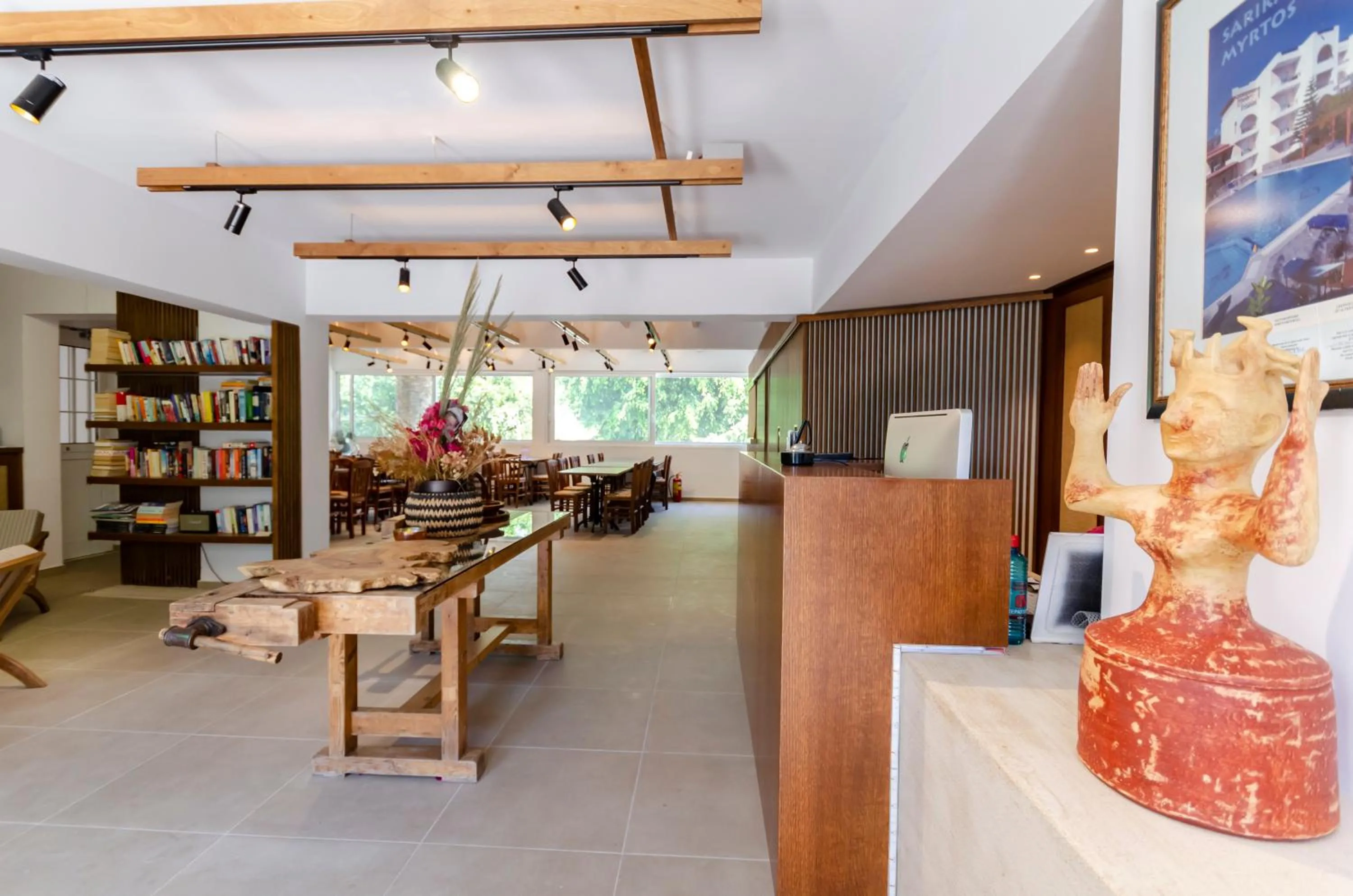 Lobby or reception in Sarikampos Beach