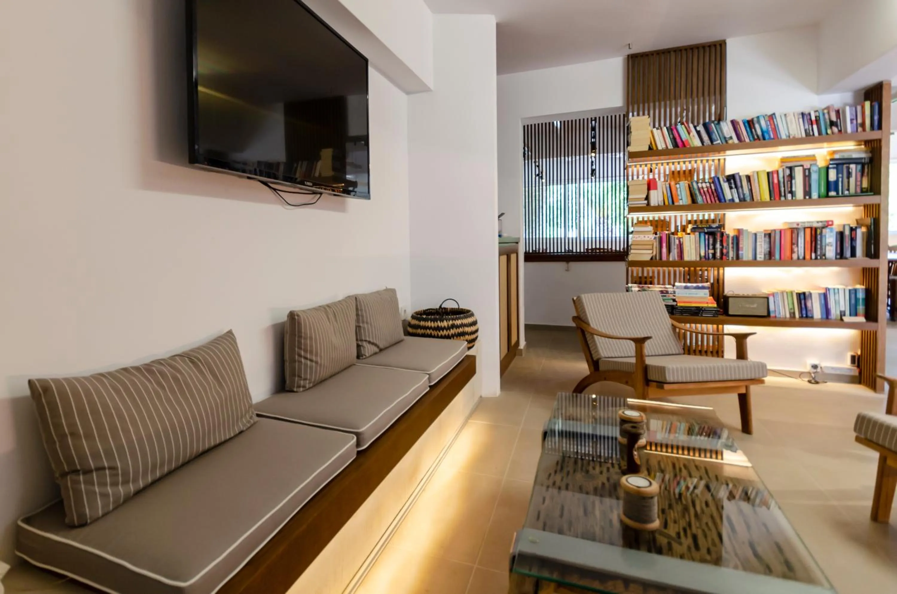 Living room in Sarikampos Beach