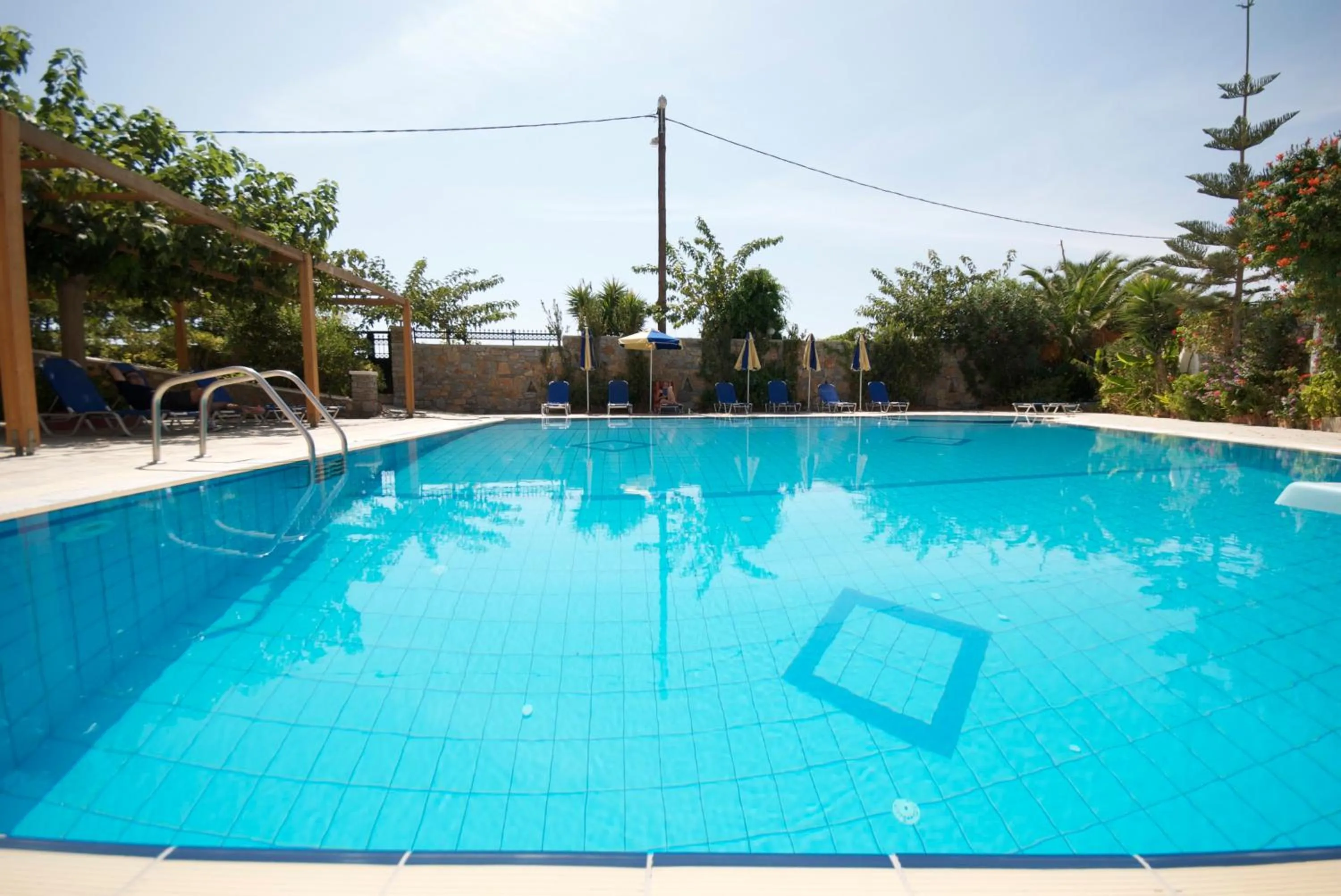 Swimming pool in Sarikampos Beach