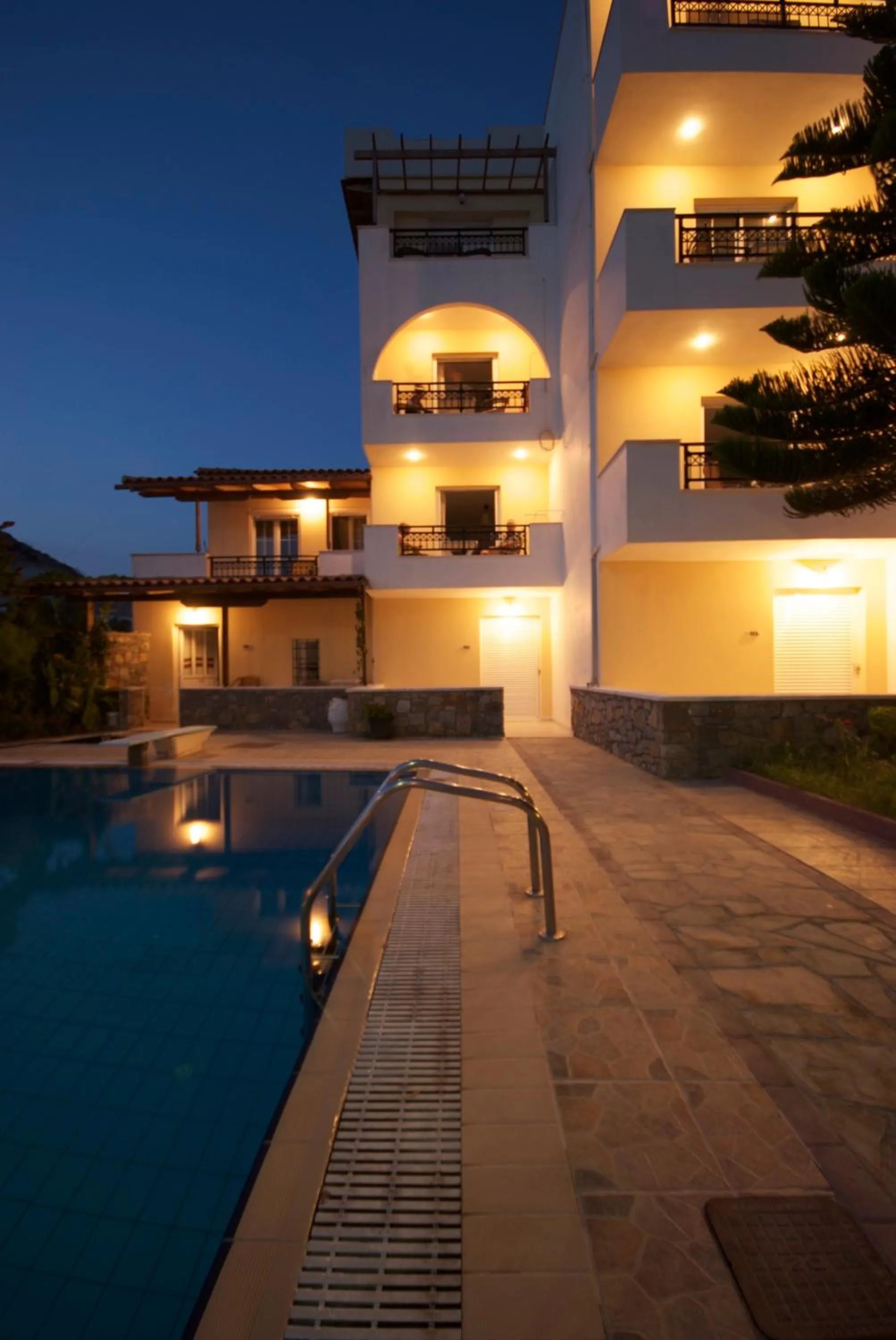 Pool view in Sarikampos Beach
