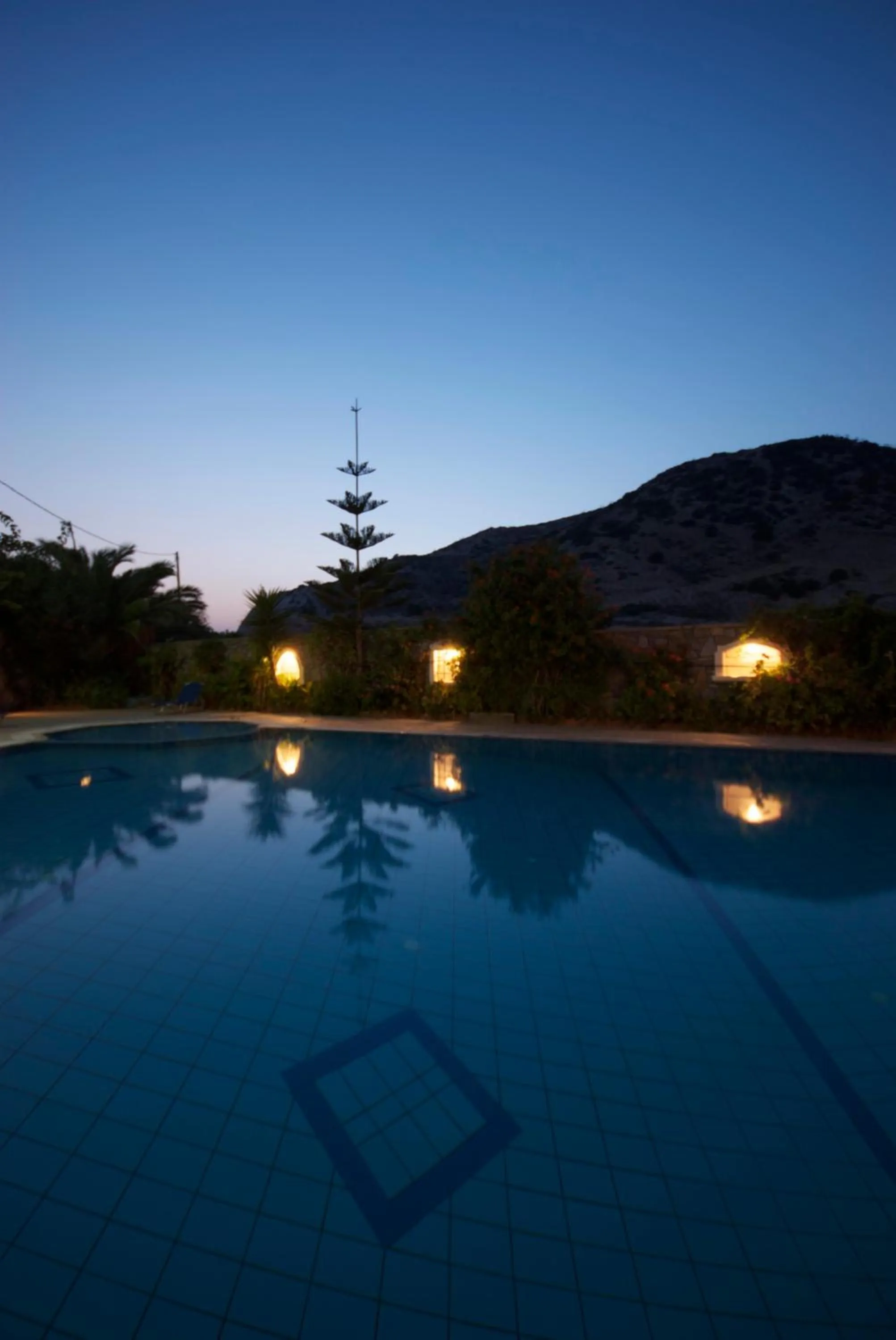 Pool view in Sarikampos Beach