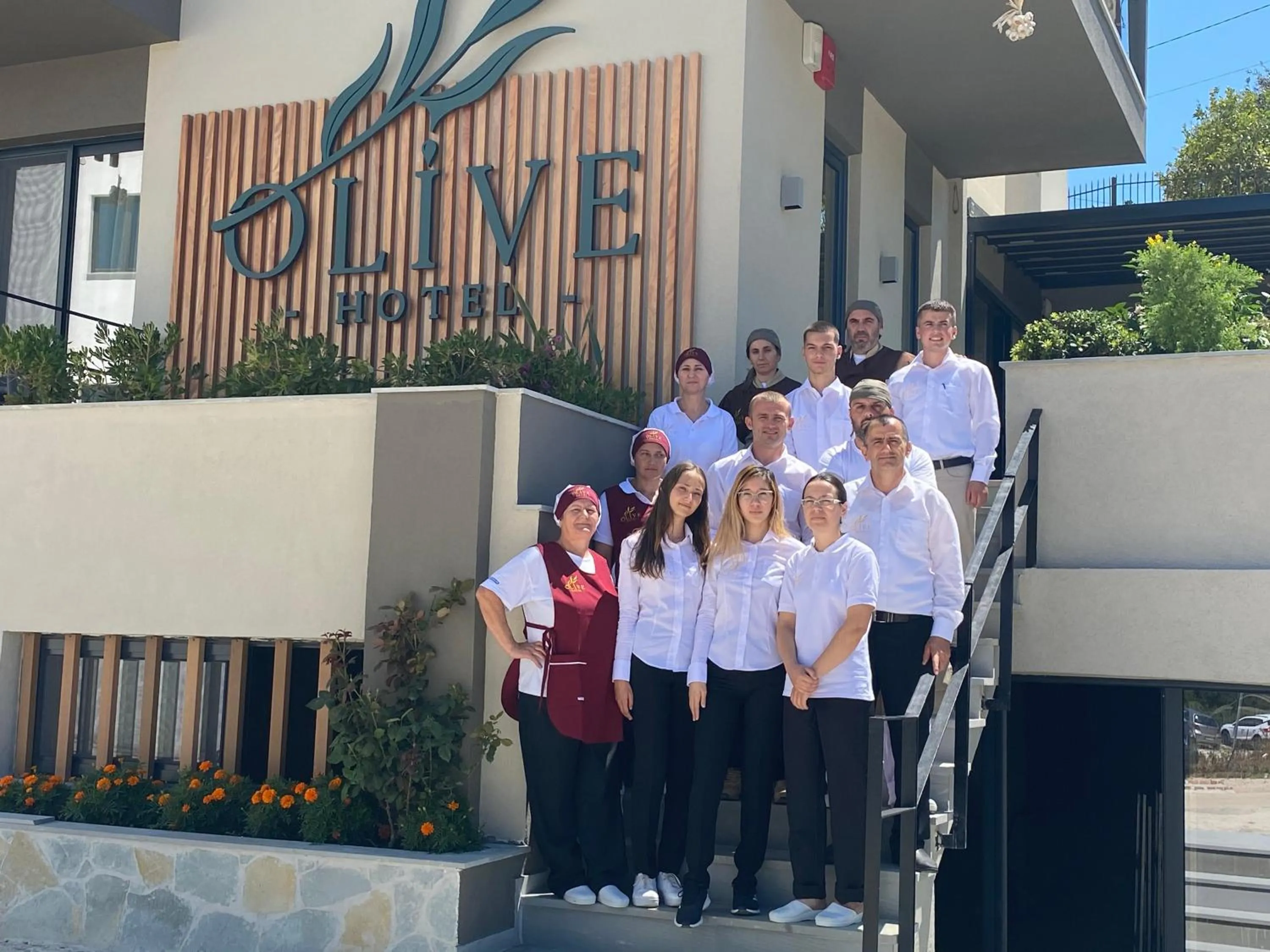 Staff in Hotel Olive Ksamil