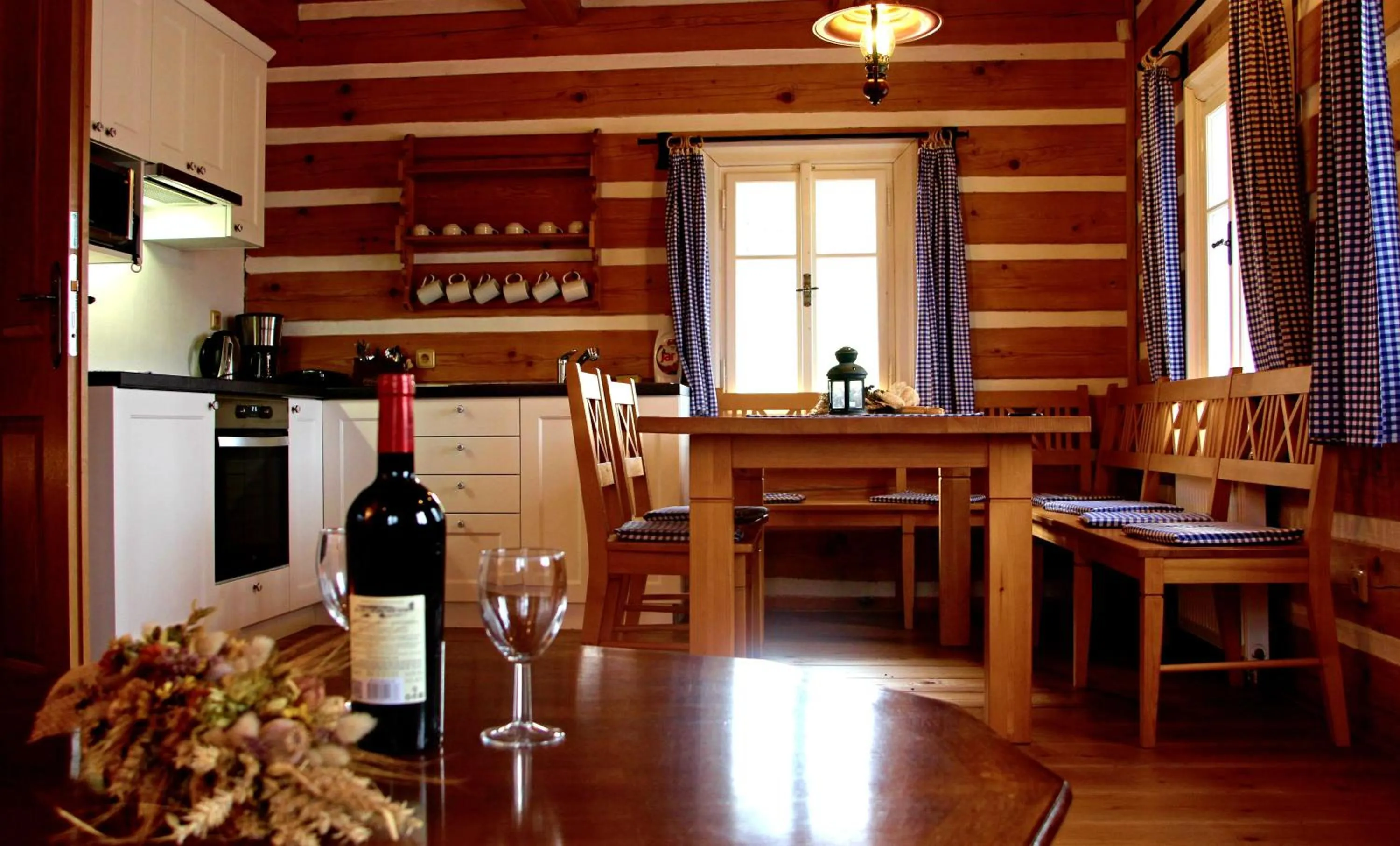 Kitchen or kitchenette in Ranch Bystrá