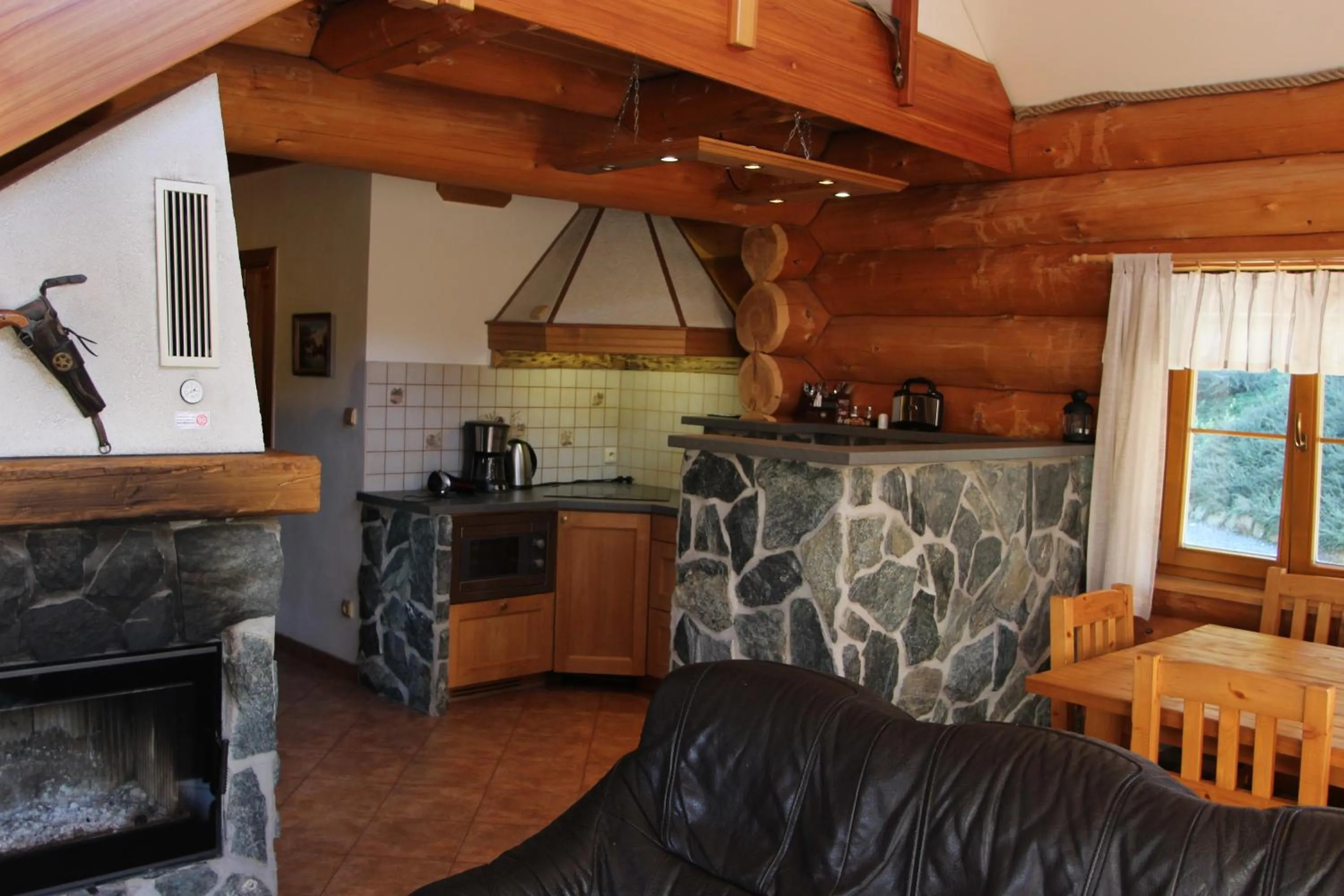 Kitchen or kitchenette in Ranch Bystrá